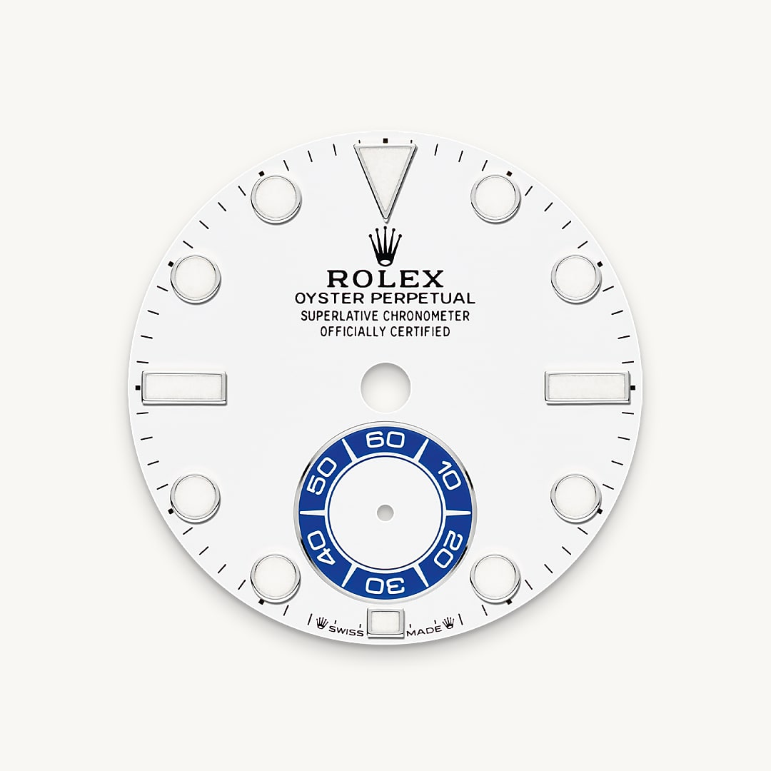 rolex yacht-master ii in oystersteel, m126680-0001 - white dial - ben bridge