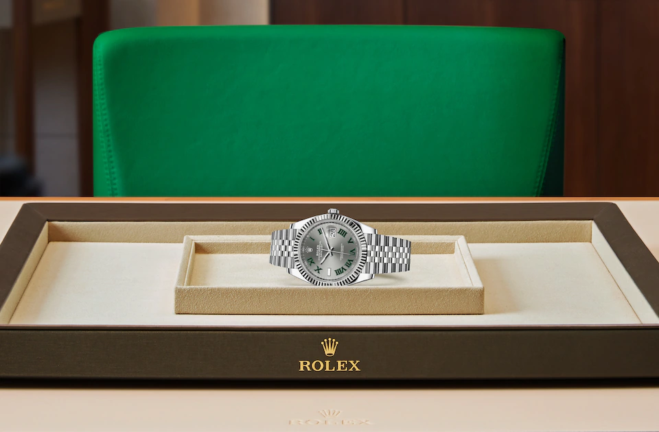 Rolex Datejust 41 Datejust Oyster, 41 mm, Oystersteel and white gold - M126334-0022 at Ben Bridge
