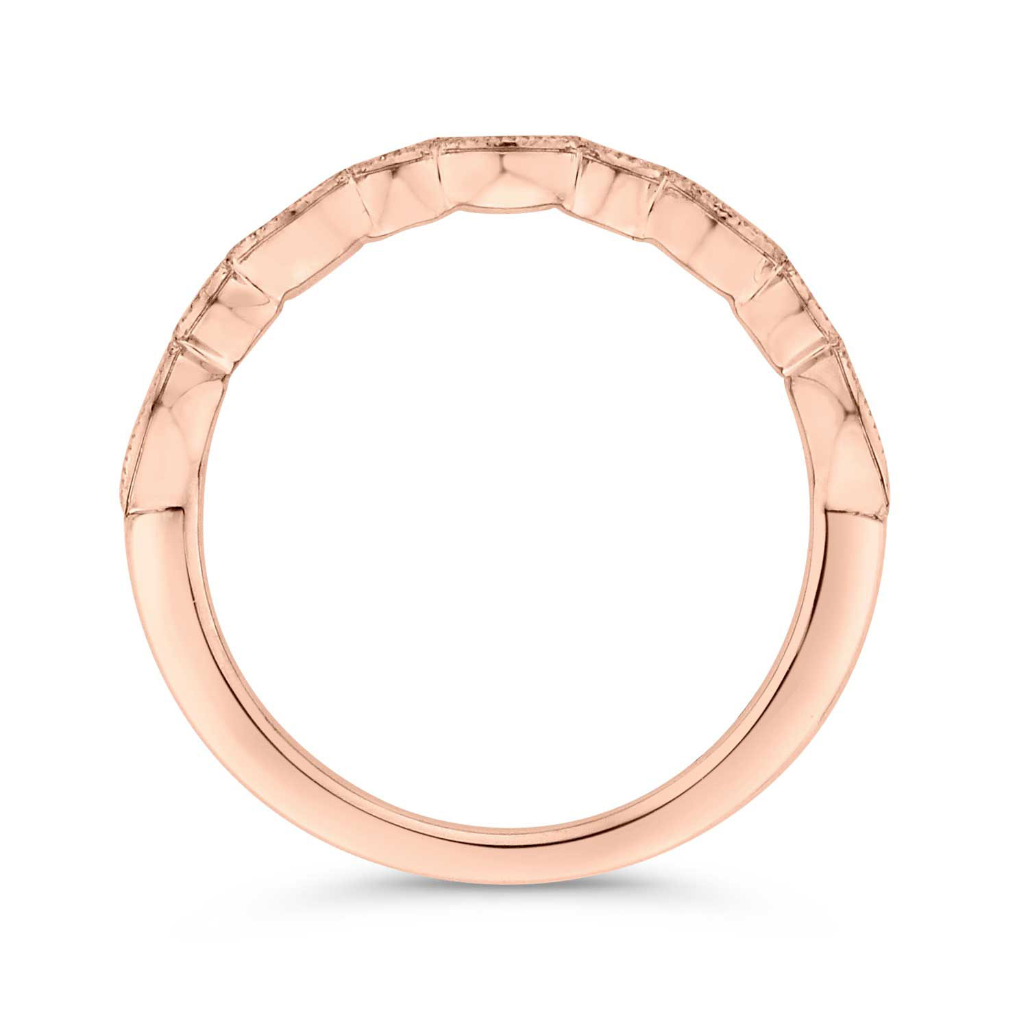 Bella Ponte Rose Gold Diamond Band 14K