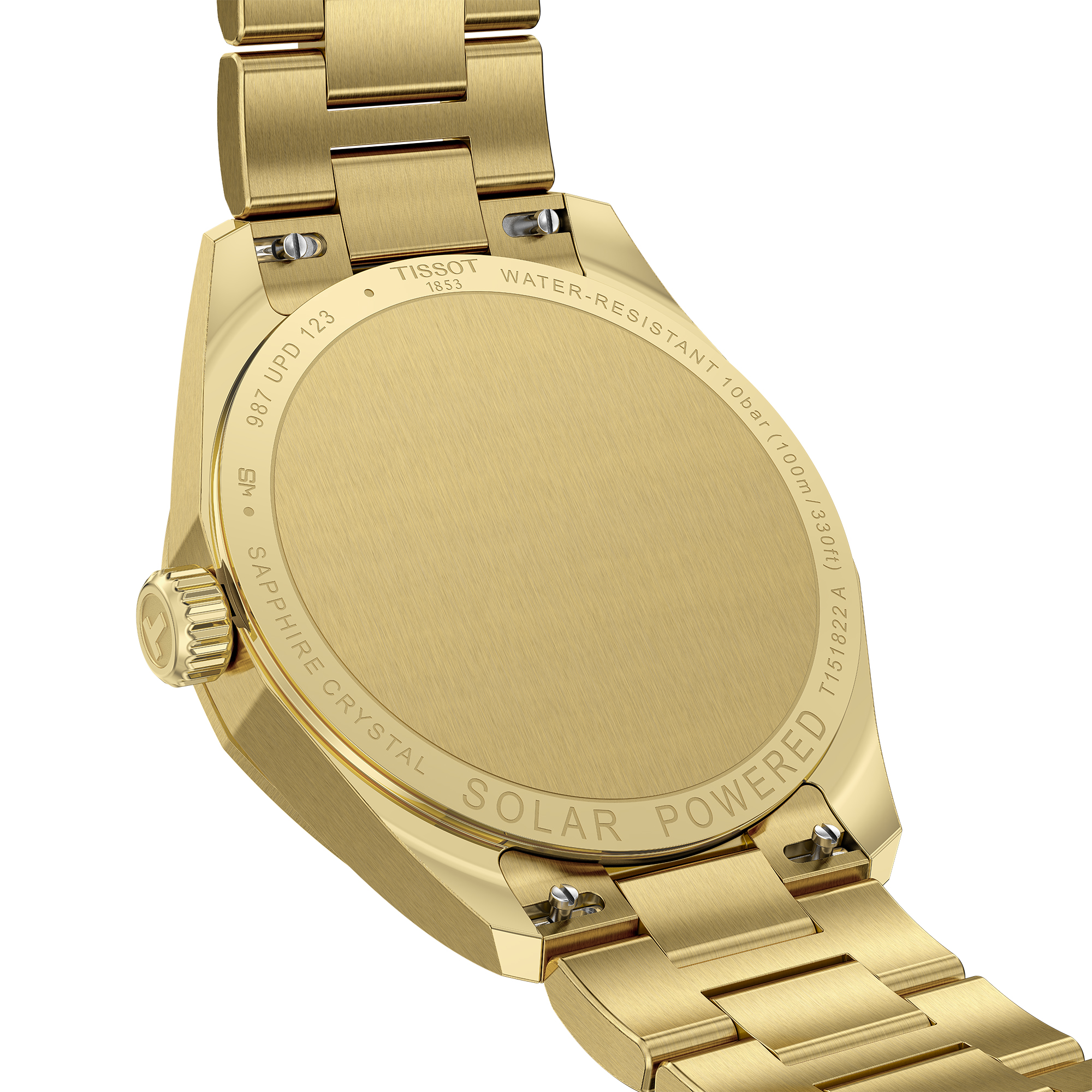 TISSOT PRC 100 Solar Champagne Dial Watch, 34mm
