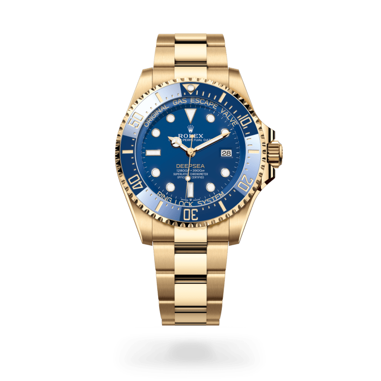 rolex deepsea in 18 ct yellow gold, m136668lb-0001 - ben bridge