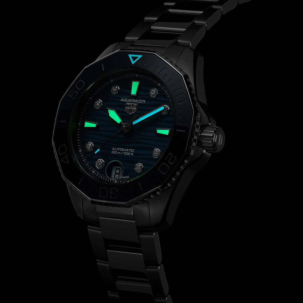 TAG Heuer Aquaracer Professional 300 Blue Steel Watch, 36mm