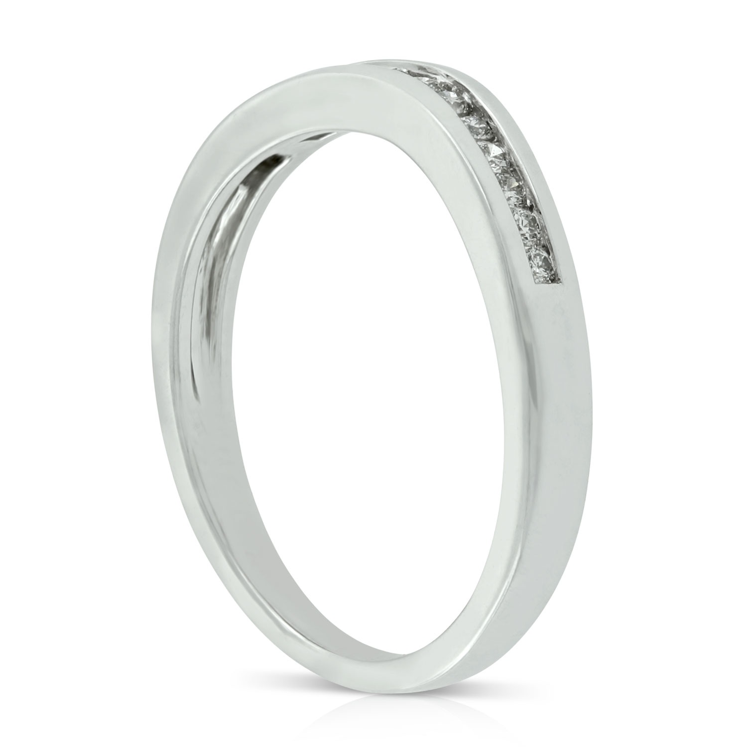 Diamond Contour Band 14K