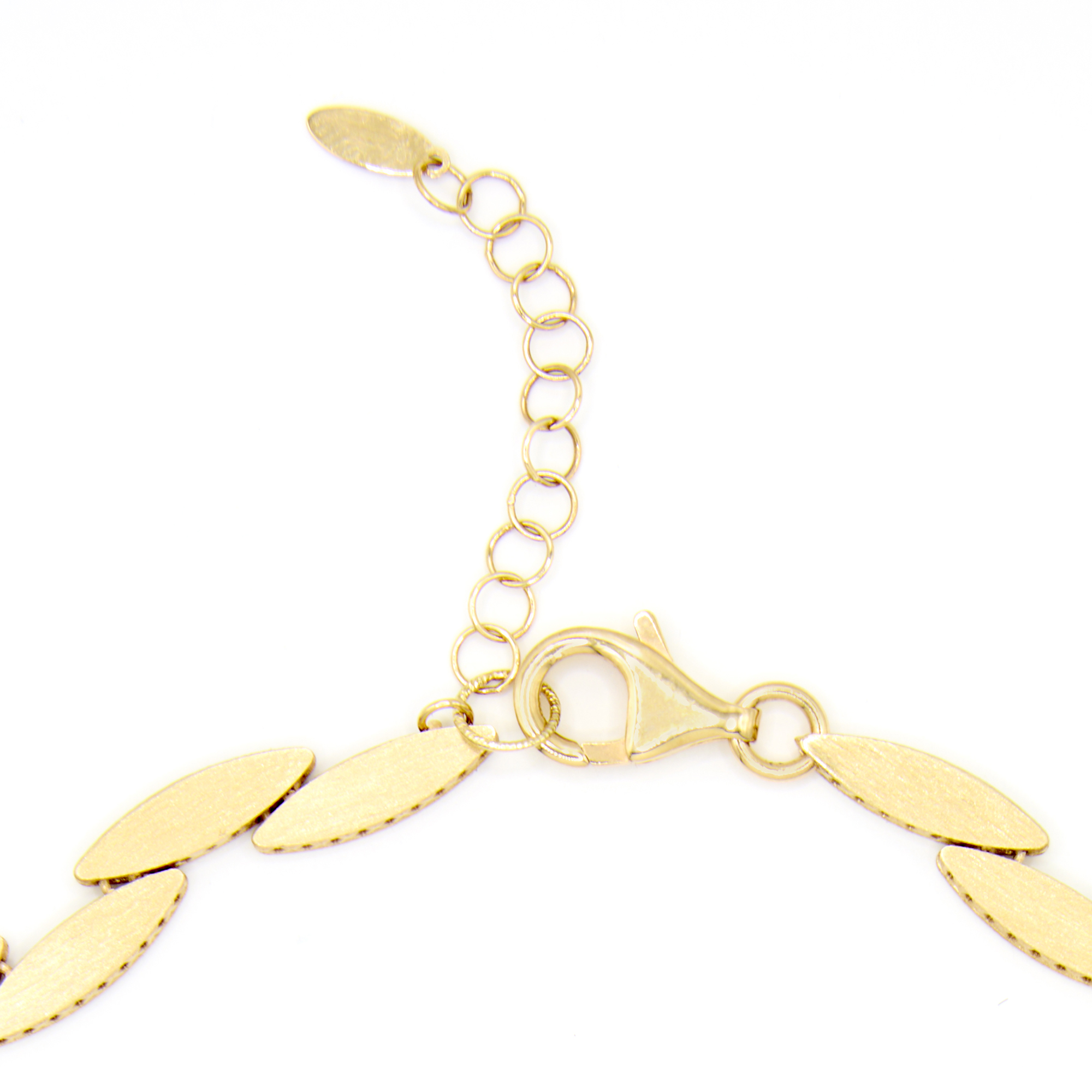 Toscano 18-Inch Marquise-Shaped Links Necklace, 14K Yellow Gold