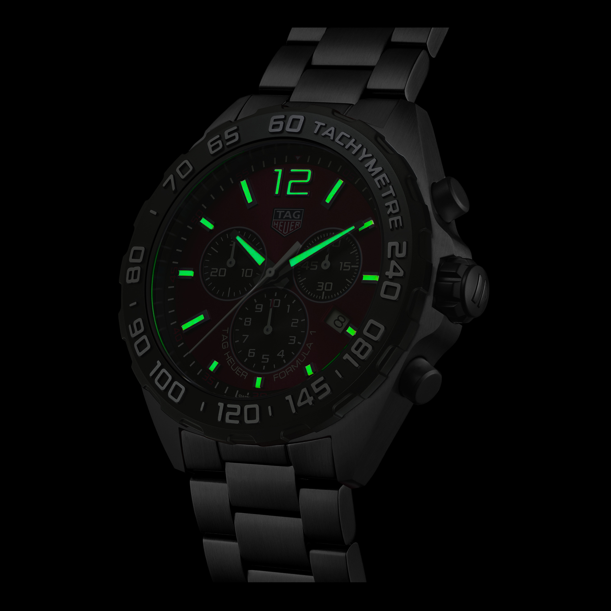 TAG Heuer Formula 1 Chronograph Red Dial Watch, 43mm