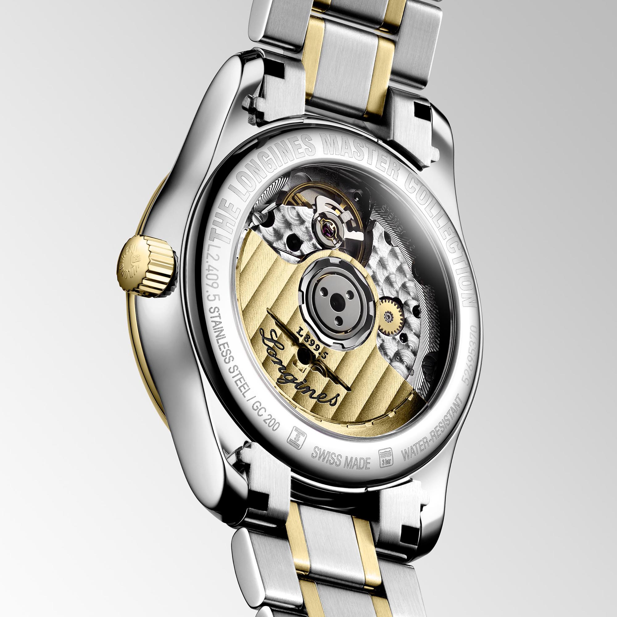 Longines Master Collection Moonphase White Dial Watch, 34mm