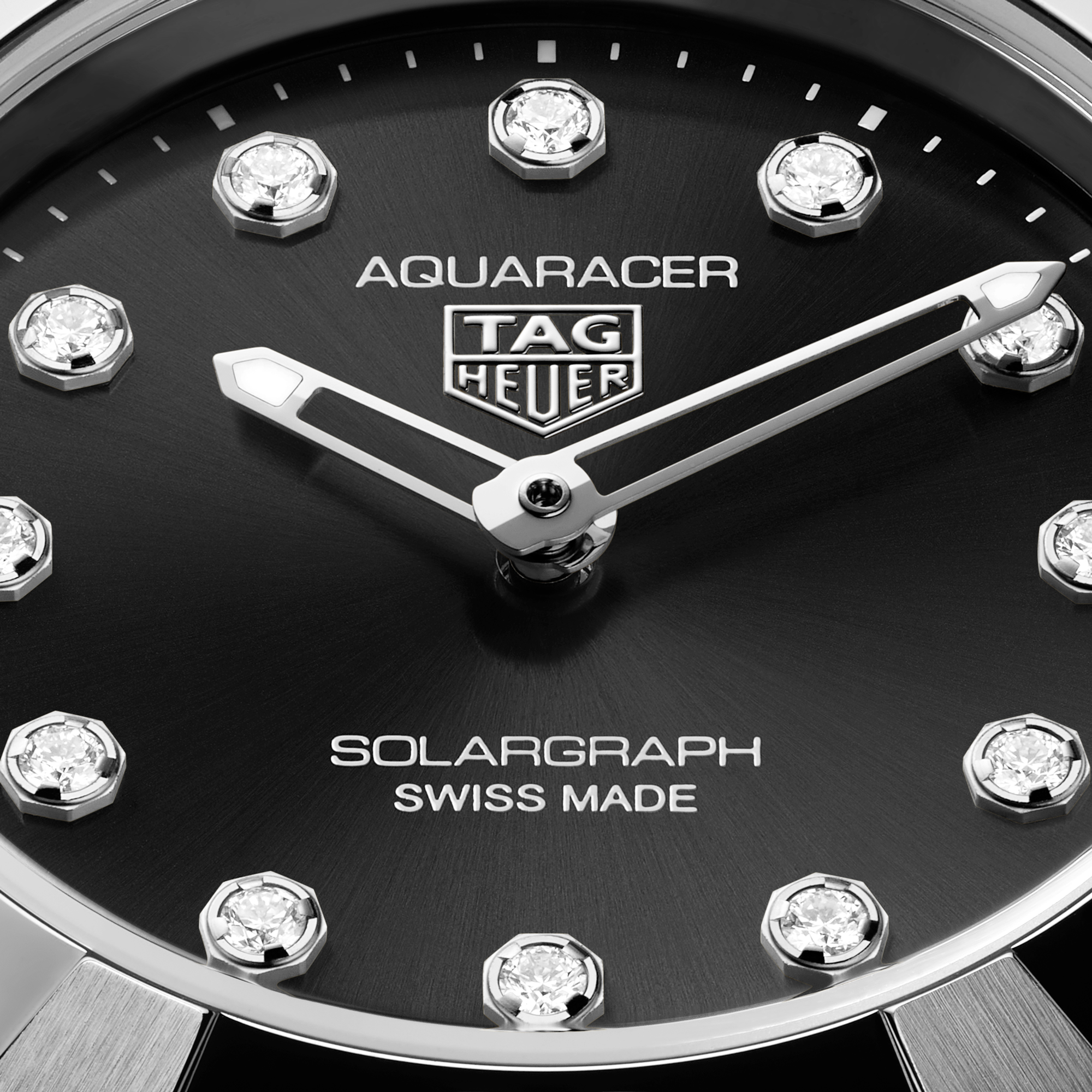 TAG Heuer Aquaracer Professional 100 Solargraph Black Dial Watch, 28mm