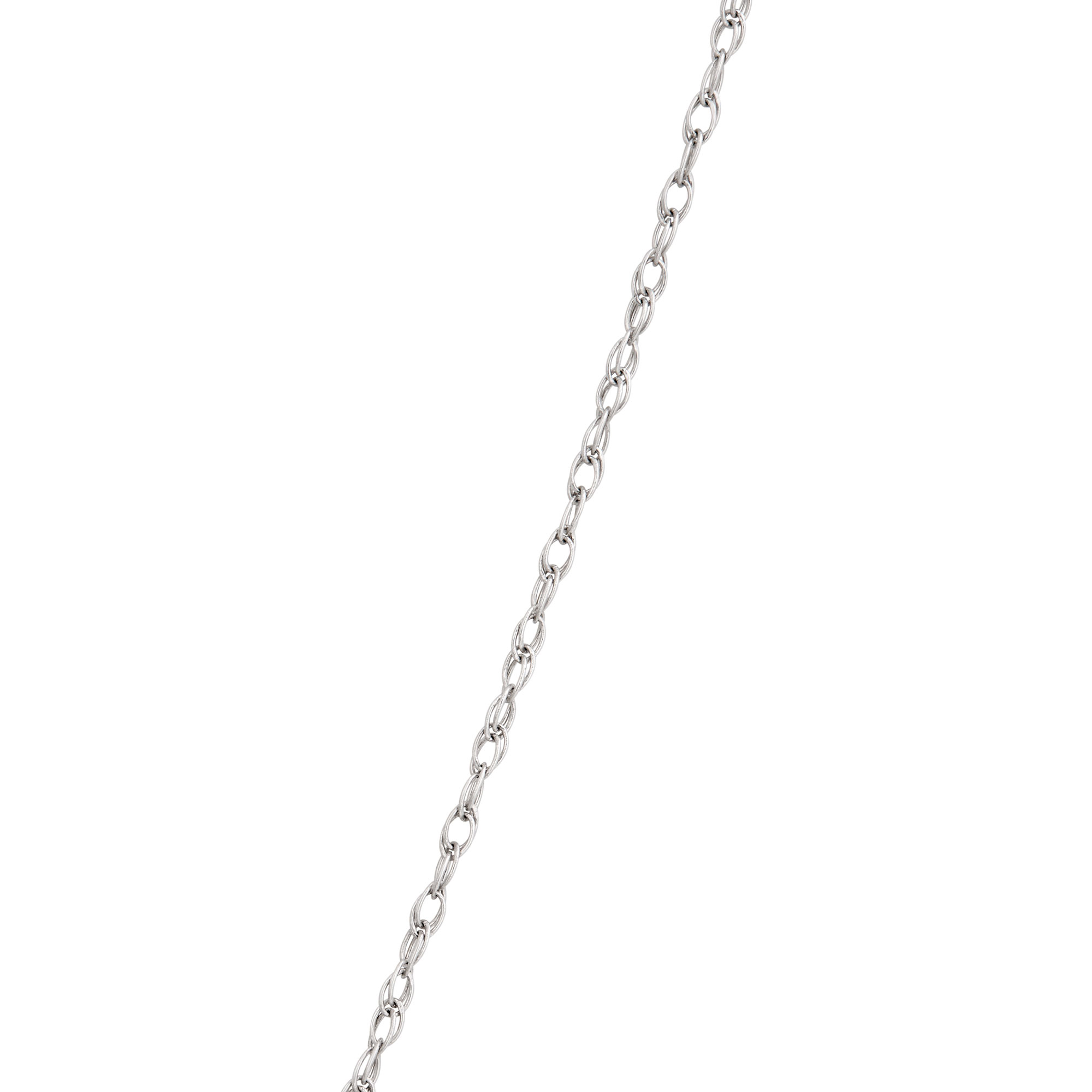 Pearl and Blue Topaz Pendant Necklace, 14k White Gold