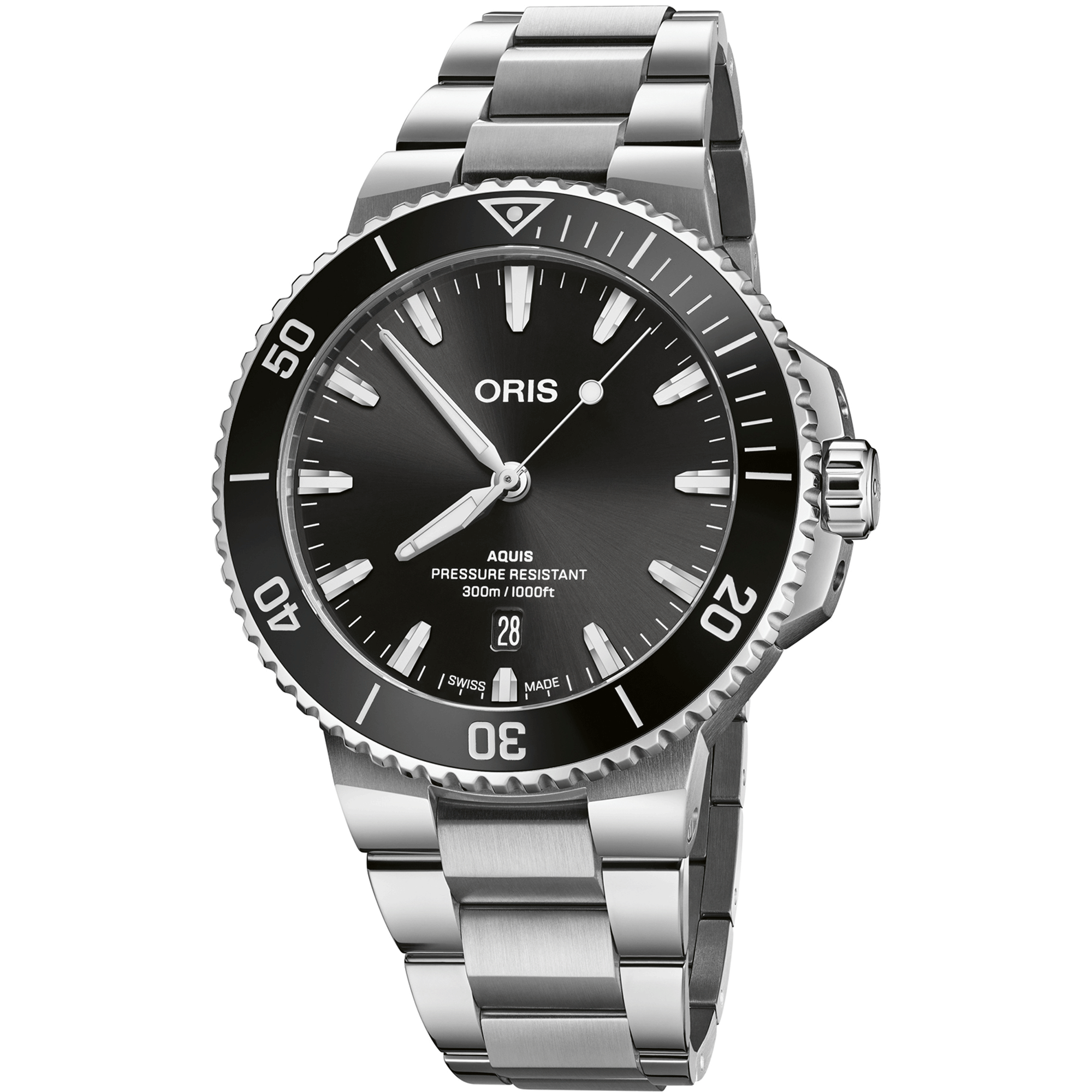 最終値下げ ORIS AQUIS 300m防水自動巻き時計 ブラック 60006006_01.jpg