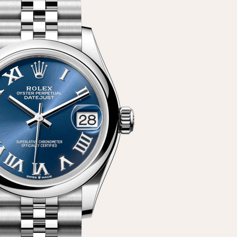 rolex datejust in oystersteel, m278240-0018 - watch dial - ben bridge