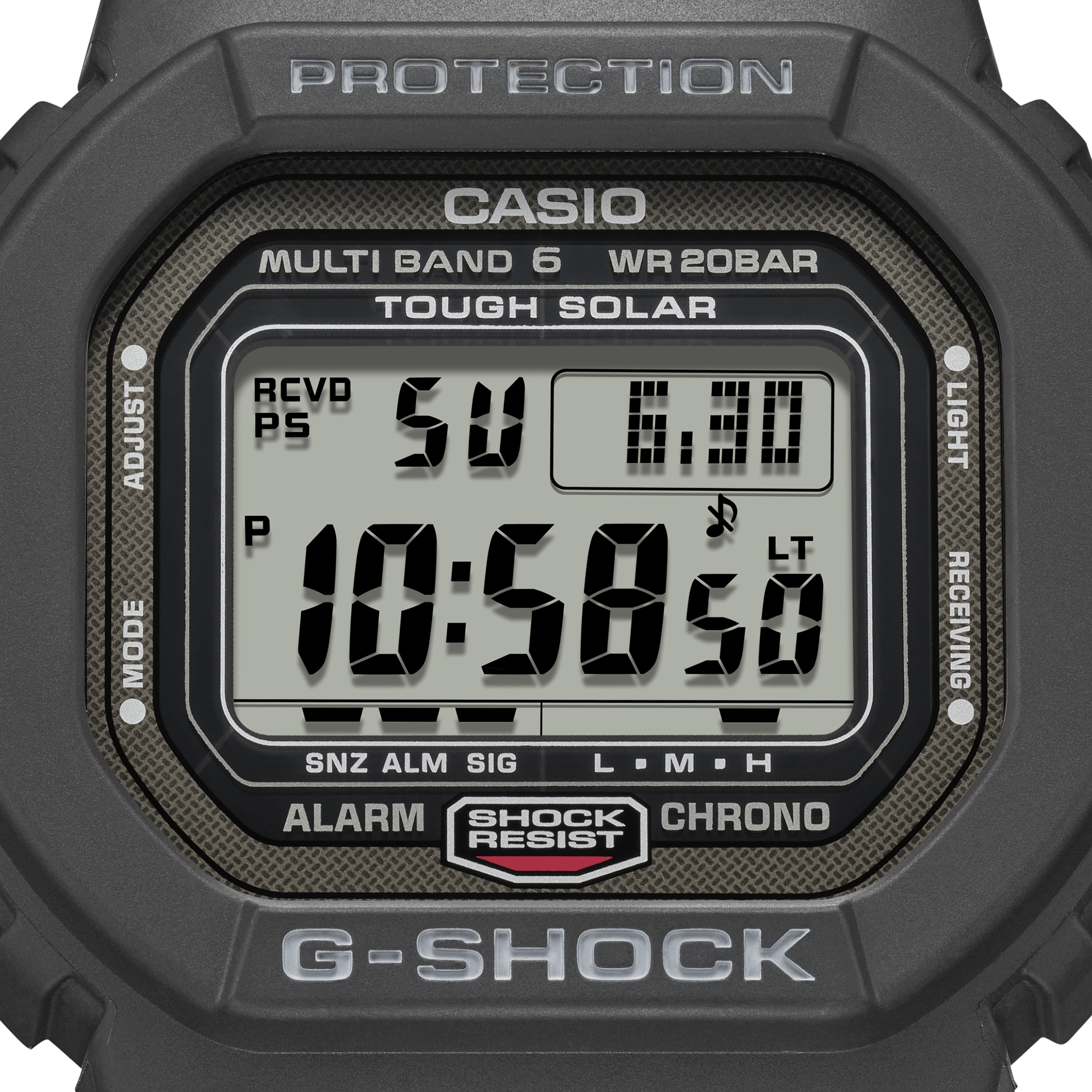 G-Shock 5600 Series Gray Dial Watch, 42.8mm