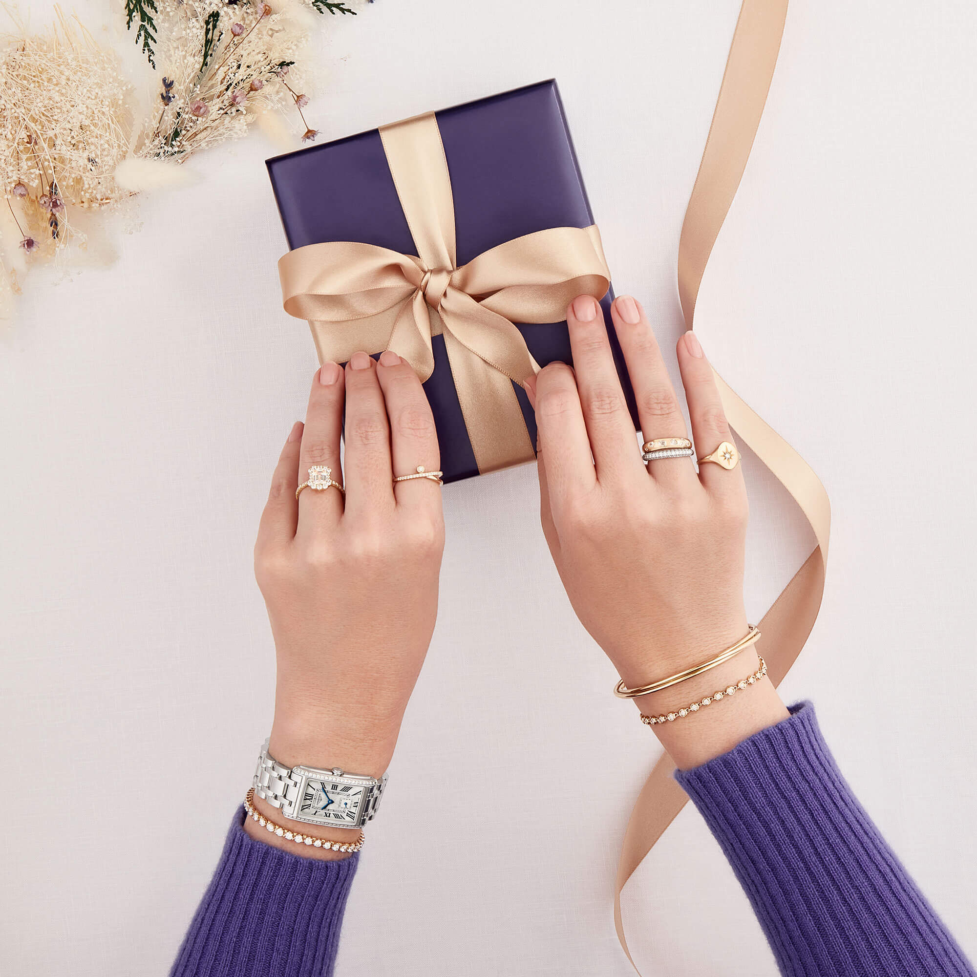 Toscano Twisted Wire Flexy Cuff Bracelet, 14K Yellow Gold