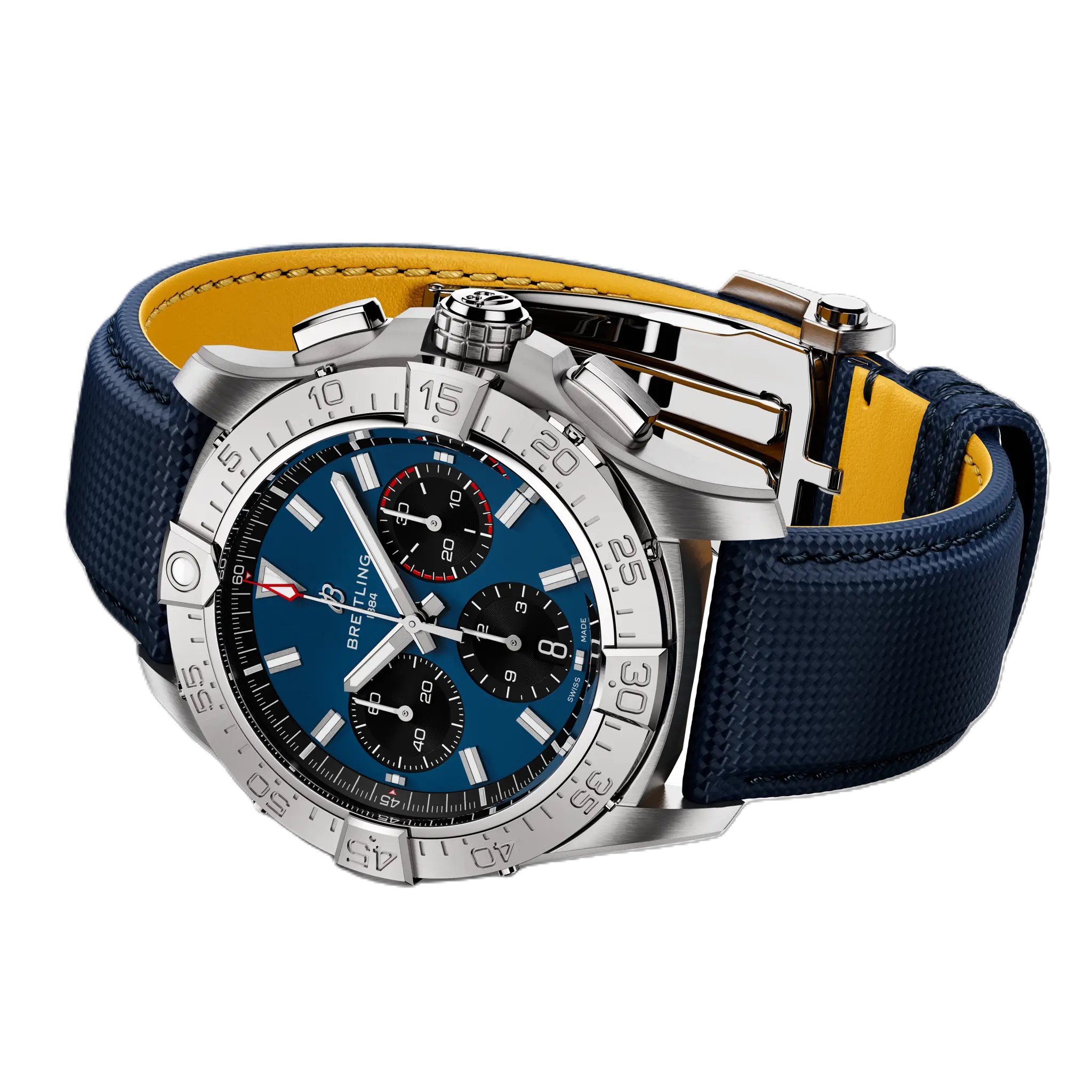 Breitling Avenger BO1 Chronograph Blue Dial Stainless Steel Bracelet, 42 mm
