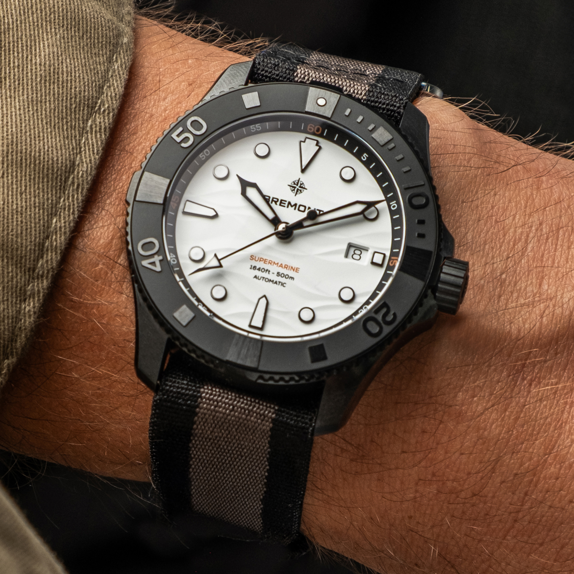 Bremont Supermarine Full Ceramic Polar White Dial Watch, 43mm