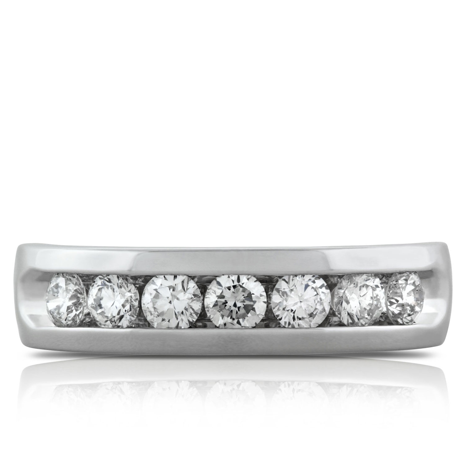 Channel Set Diamond Band 14K