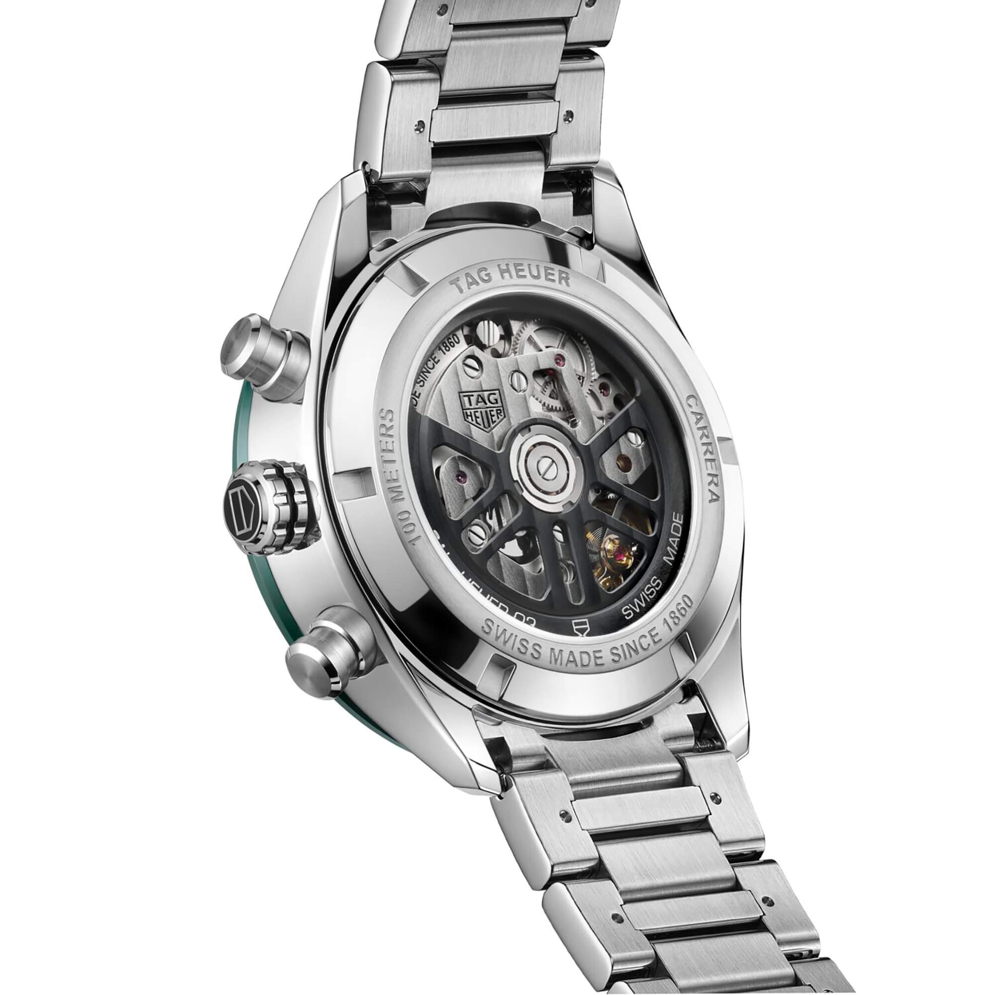 TAG Heuer Carrera Chronograph Green Dial Watch, 44mm