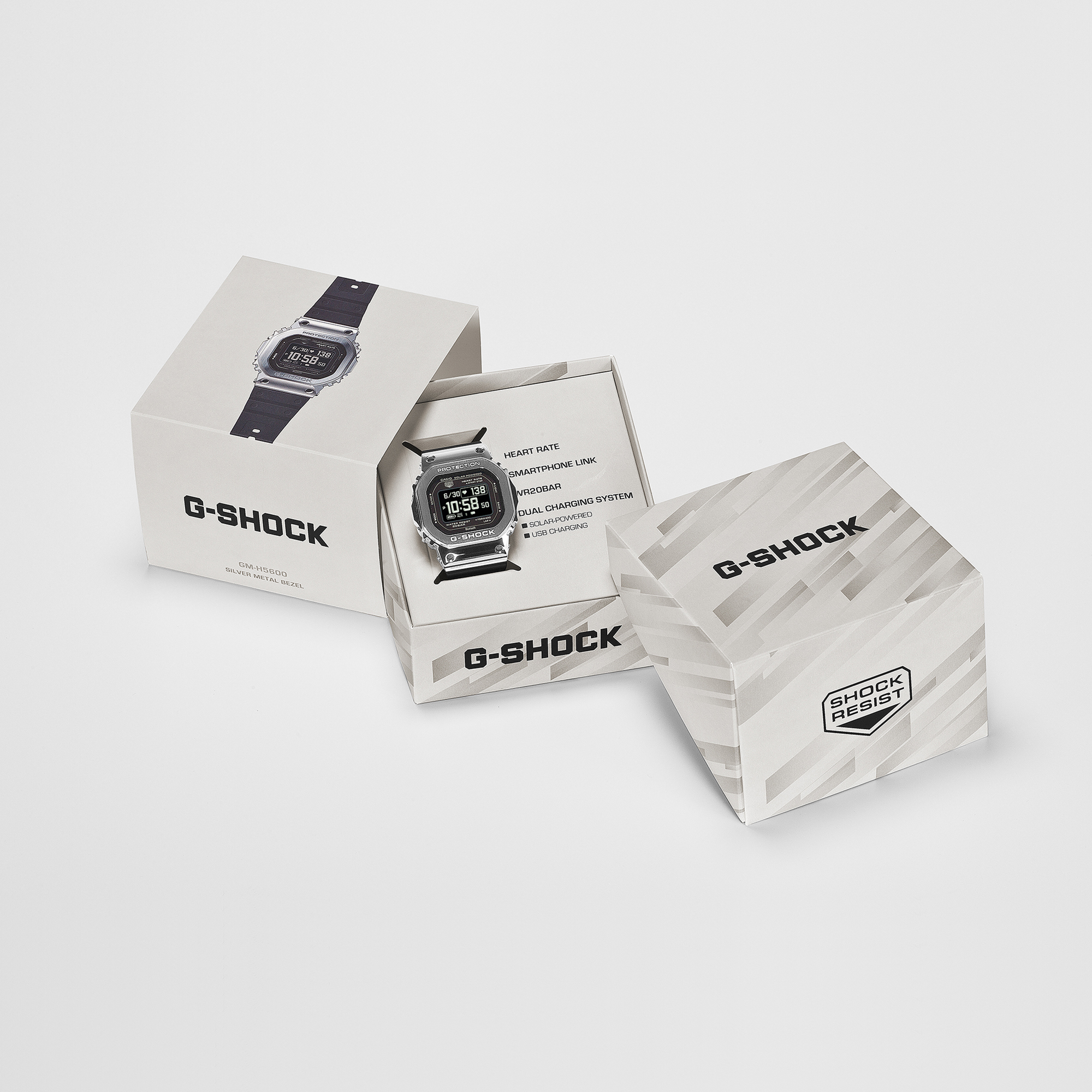 G-Shock Move GM-H5600 Digital Black Dial Watch, 51.5mm x 44mm