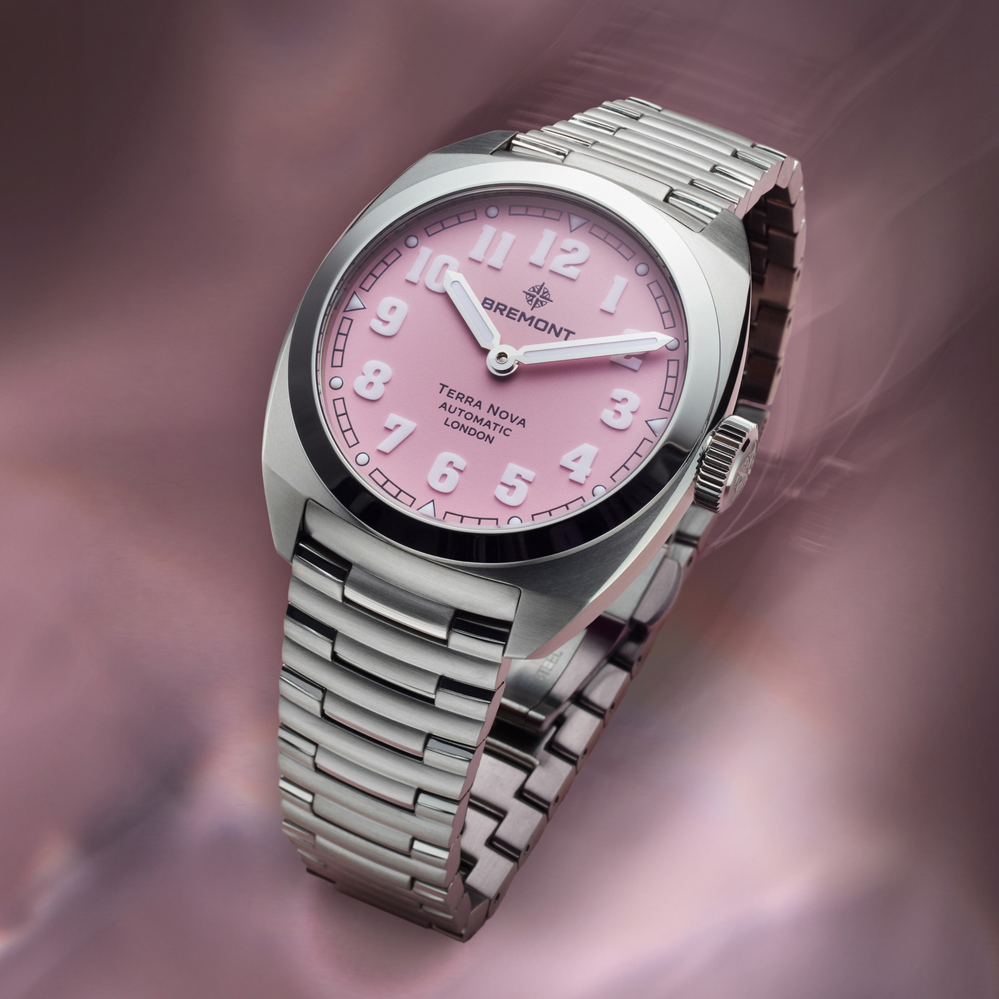 Bremont Terra Nova Pink Dial Watch, 38mm