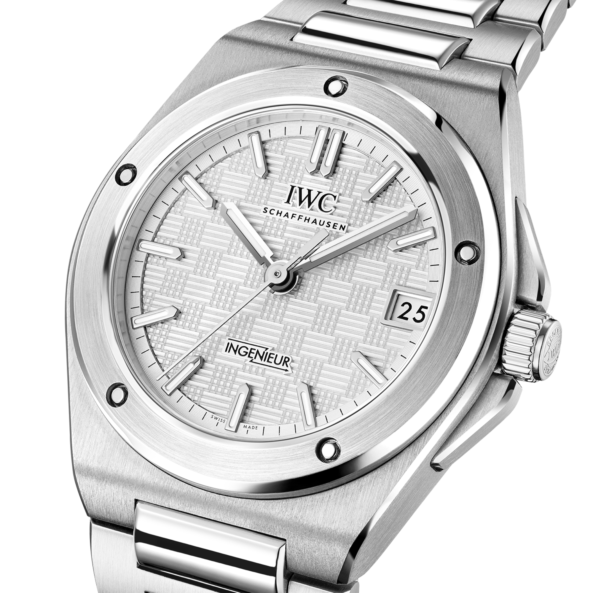 IWC Ingenieur Automatic 35 Silver Dial Watch, 35.1mm