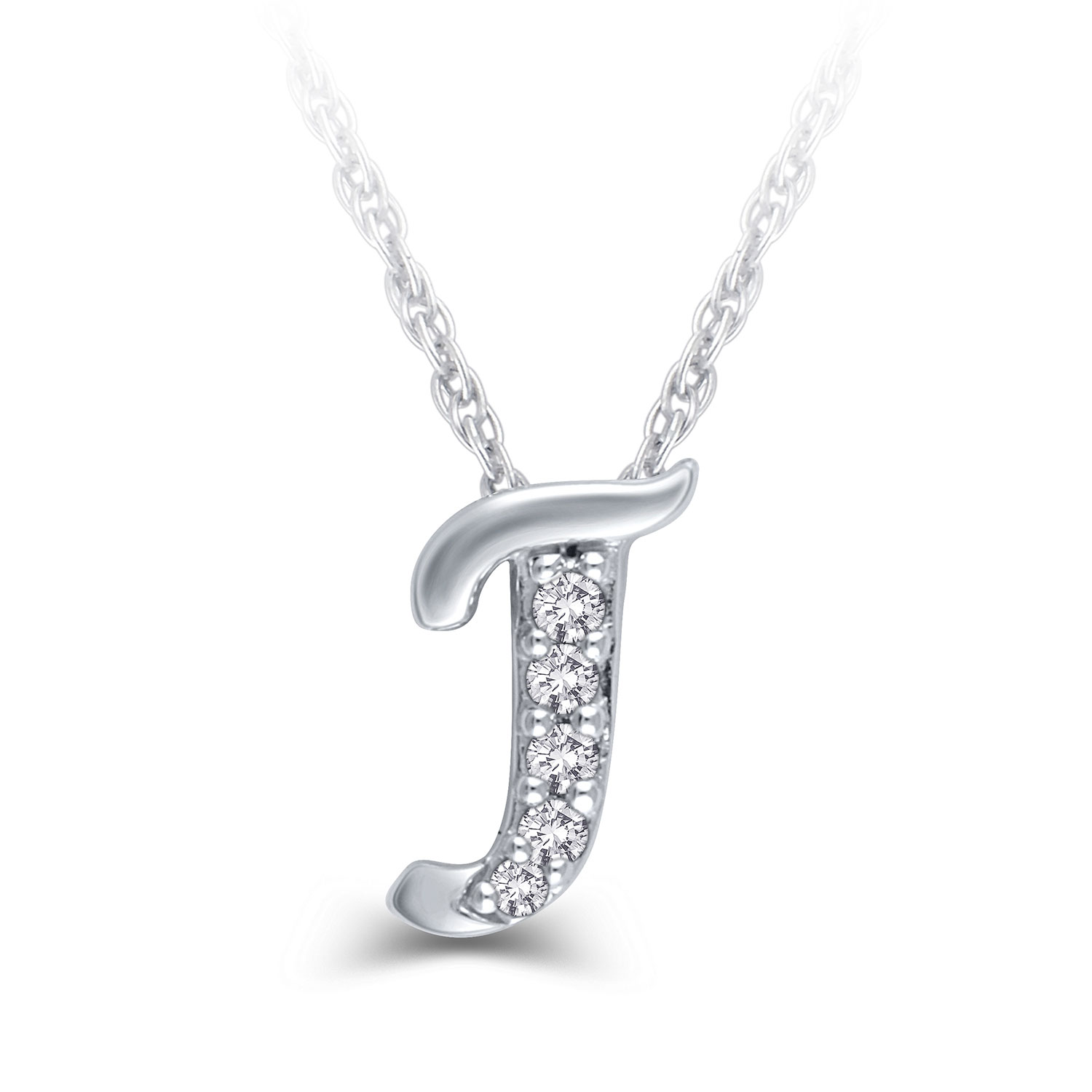 Diamond "J" Initial Pendant 14K | Ben Bridge Jeweler