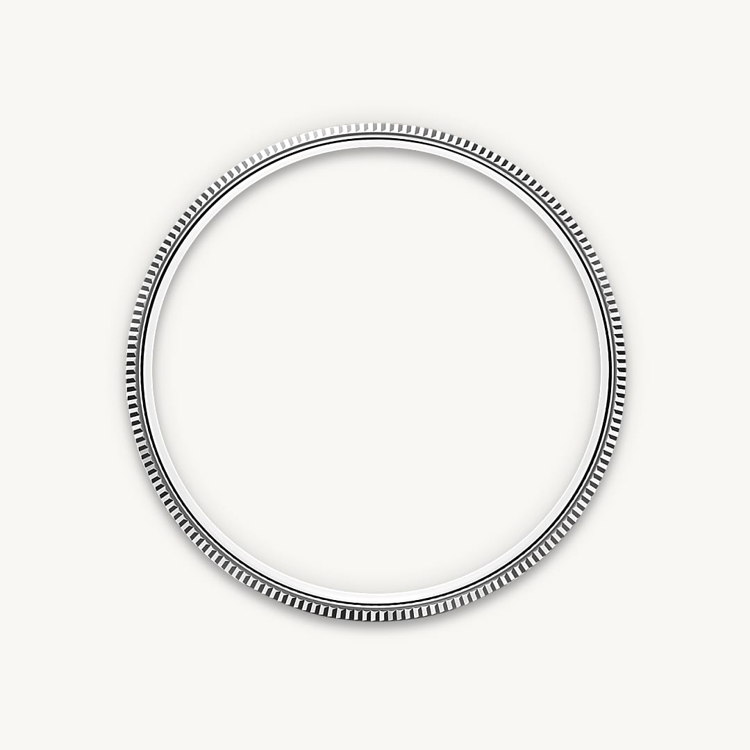 rolex 1908 in 18 ct white gold, m52509-0002 - domed and fluted bezel - ben bridge