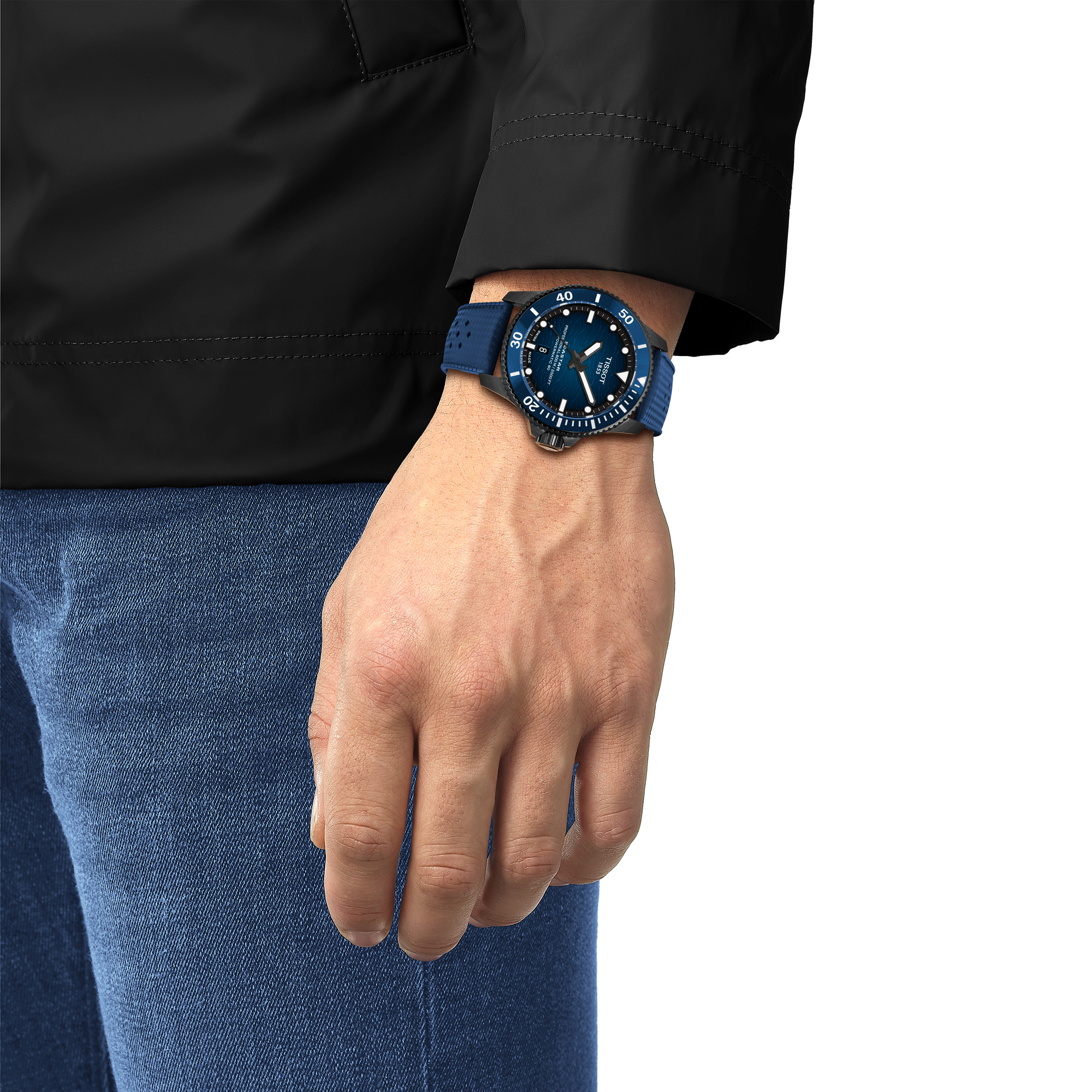 Tissot Seastar 2000 Blue Dial Watch, 44mm