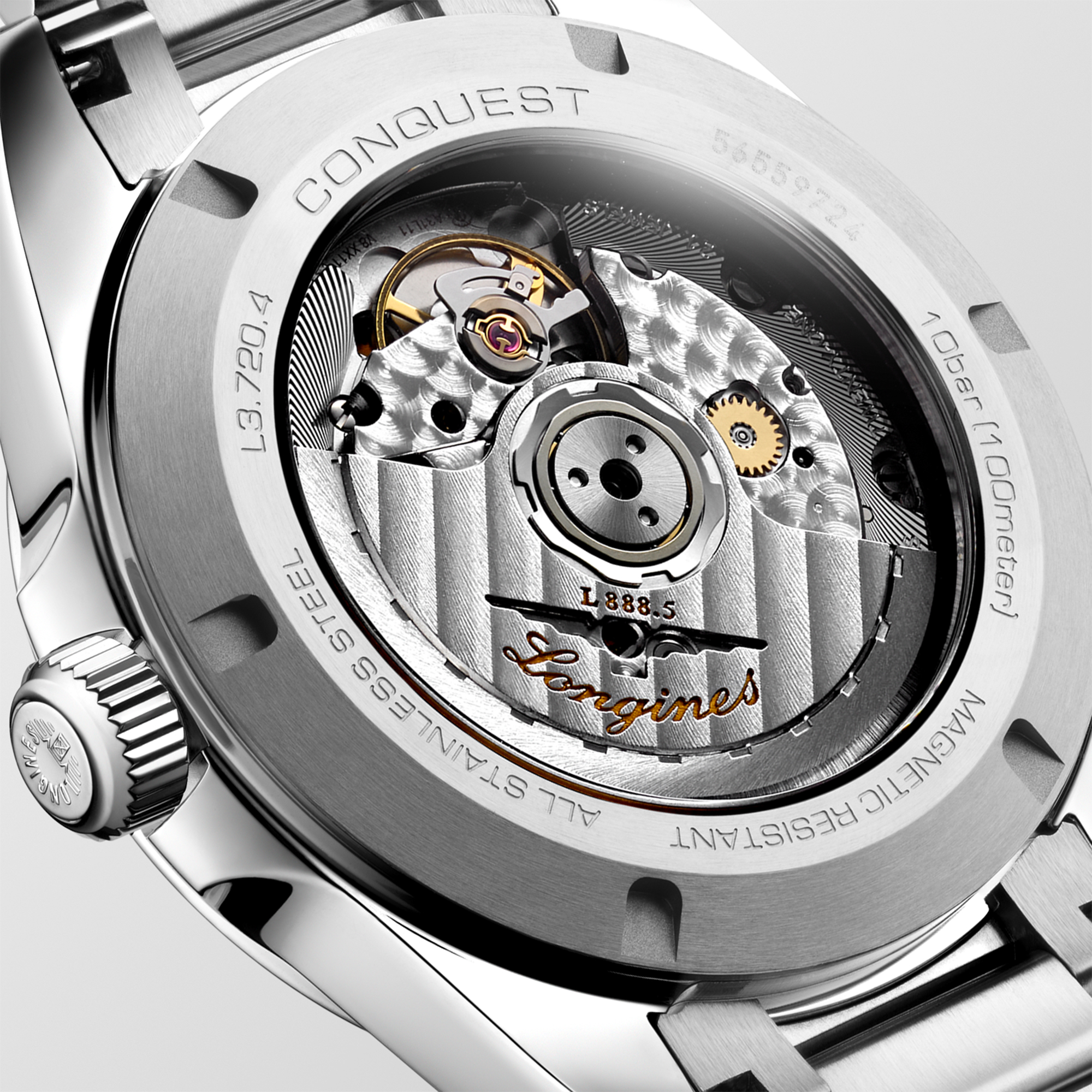 Longines Conquest Champagne Sunray Dial Watch, 38mm