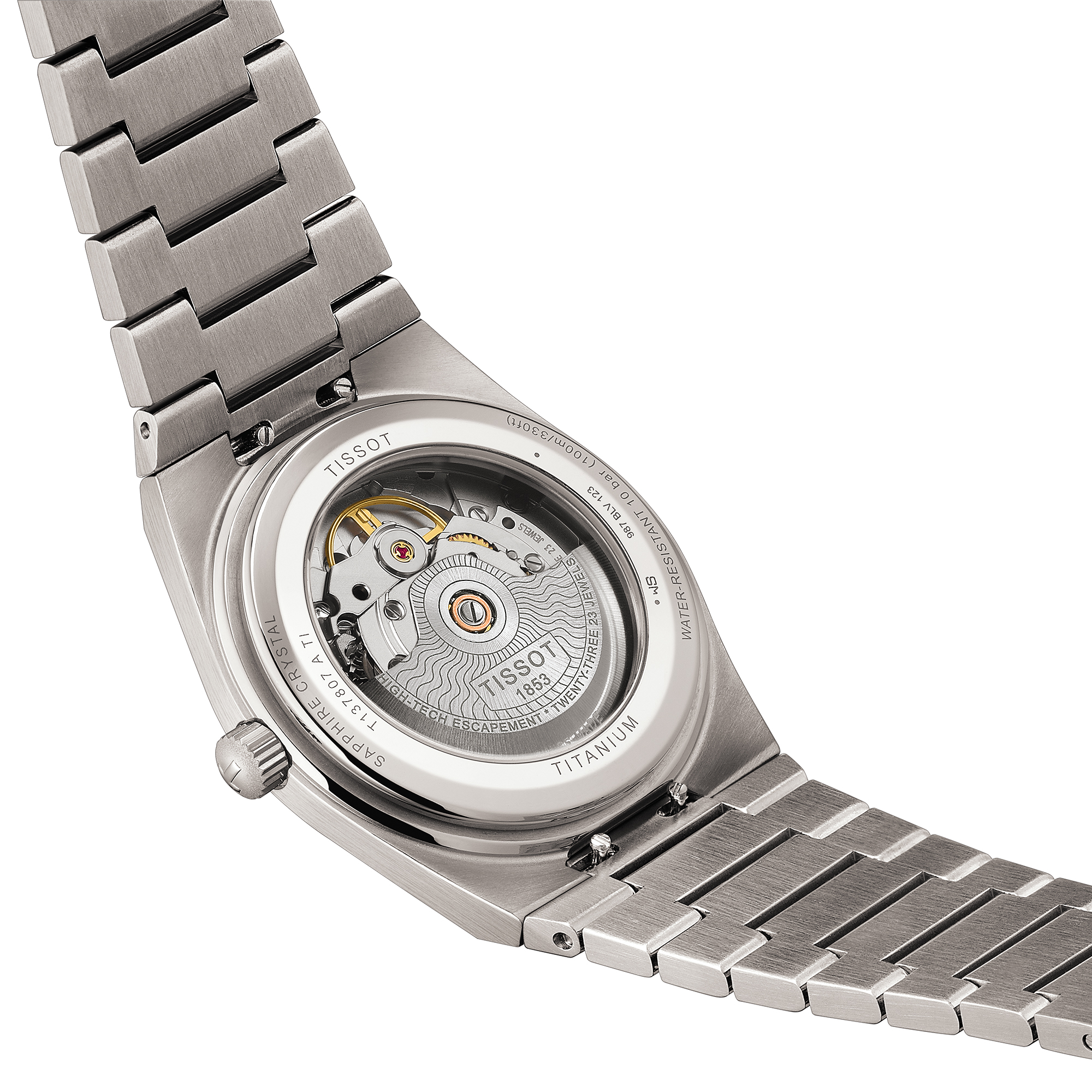 TISSOT PRX Titanium Anthracite Dial Watch, 38mm