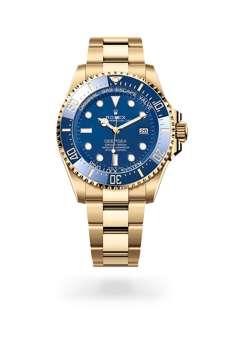 rolex deepsea in 18 ct yellow gold, m136668lb-0001 - ben bridge