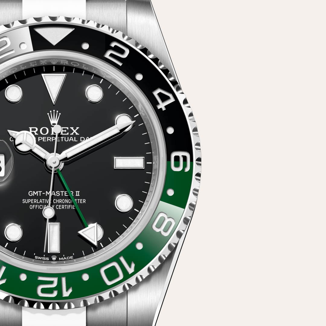 rolex gmt-master ii in oystersteel, m126720vtnr-0001 - watch dial - ben bridge