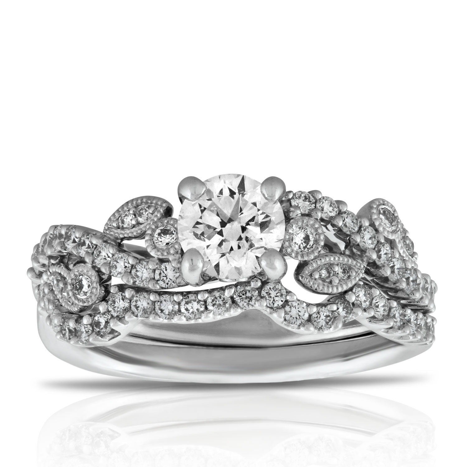 Diamond Bridal Set 14K, 1 & 1/15 ctw. Ben Bridge Jeweler