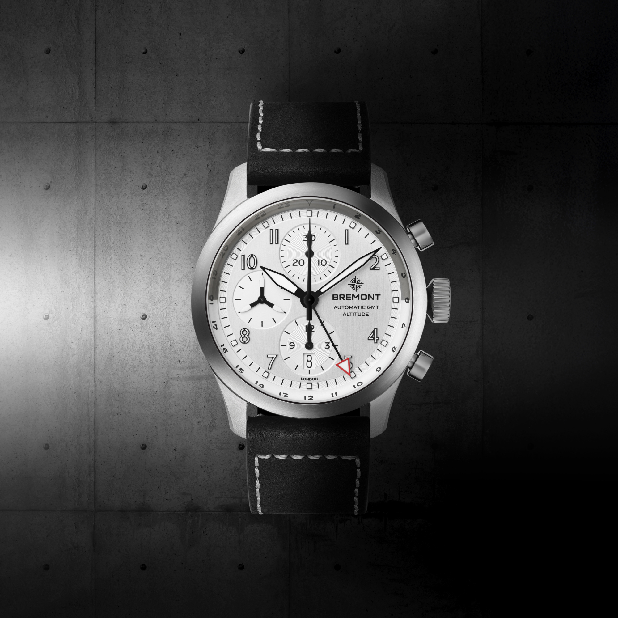 Bremont Altitude Chronograph GMT Silver Dial Watch, 42mm