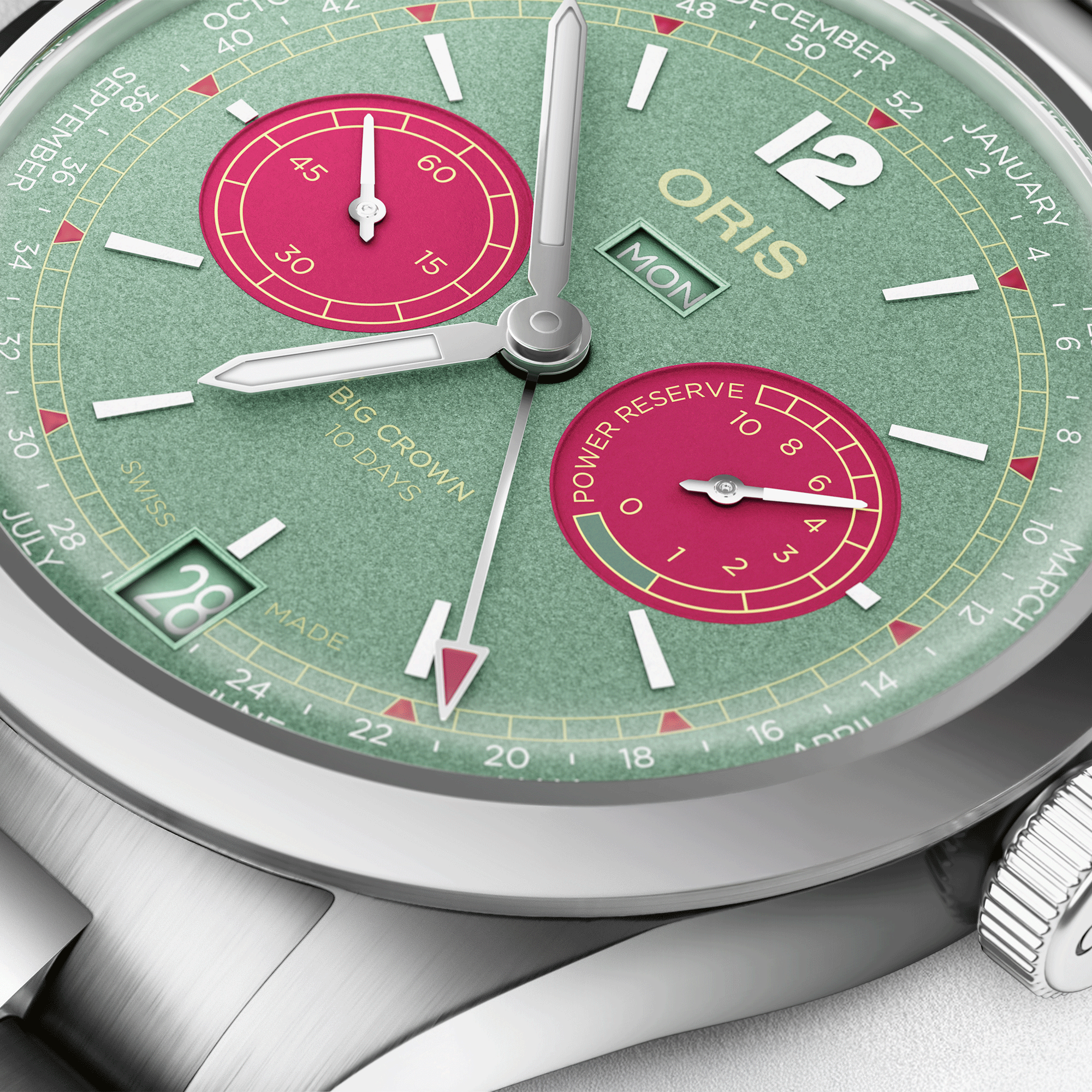 Oris Big Crown Calibre 113 Green Dial Watch, 43mm