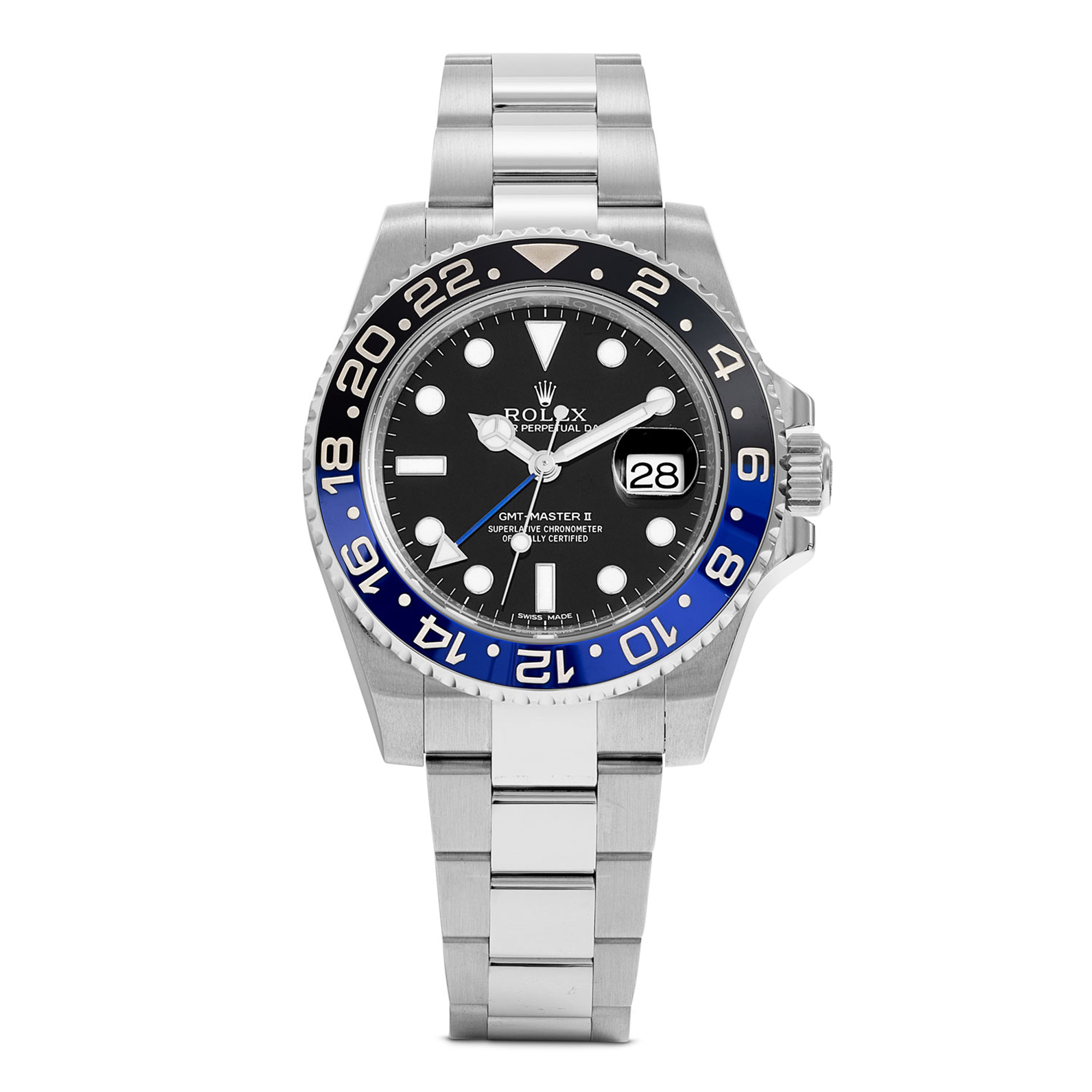 Pre Owned Rolex GMT Master II, Black Dial, 40mm image number 0