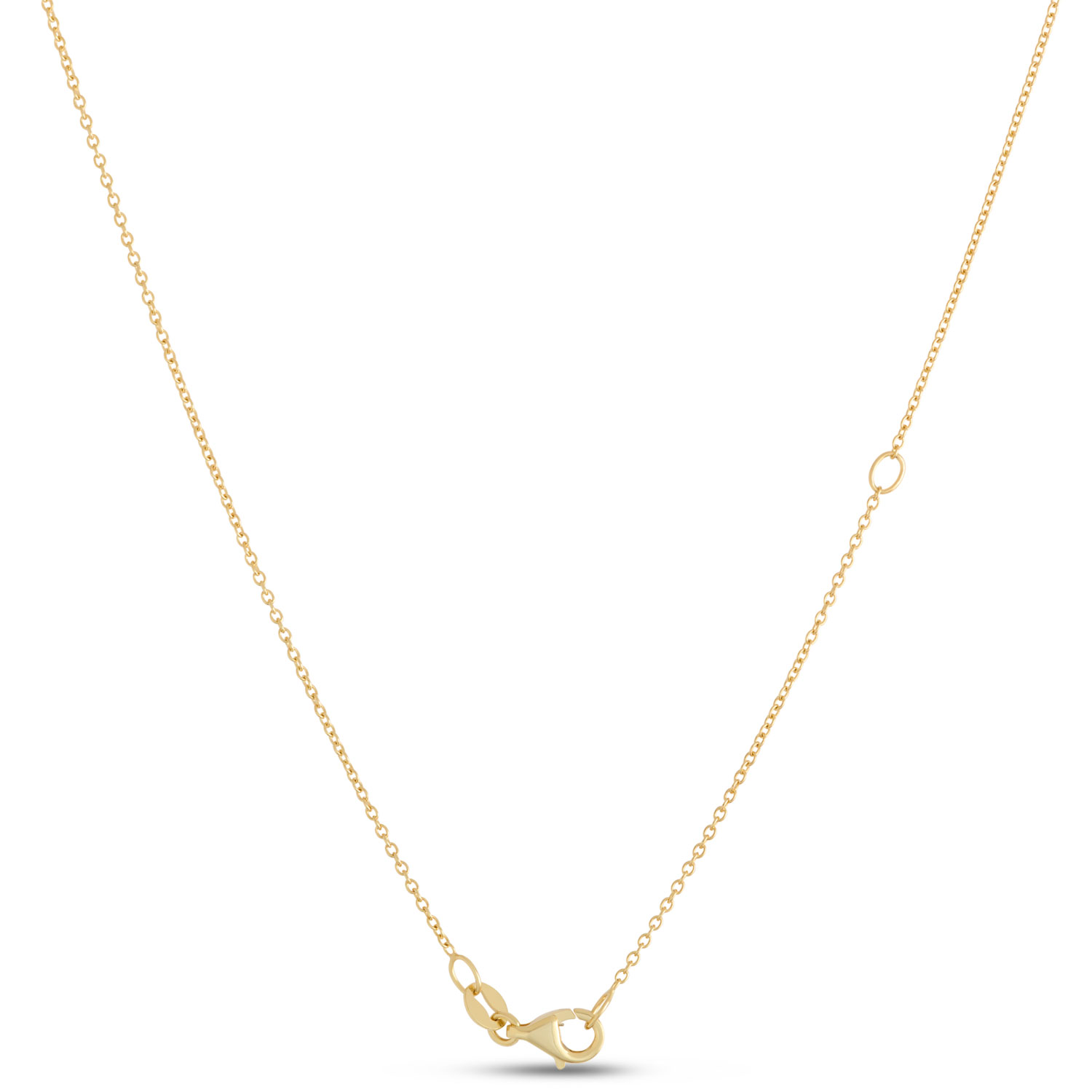 Classic Diamond Cross Necklace, 1 &frac34; Carat Total Weight, 14K Yellow Gold