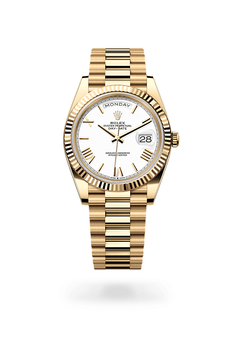 rolex day-date in 18 ct yellow gold, m228238-0042 - ben bridge