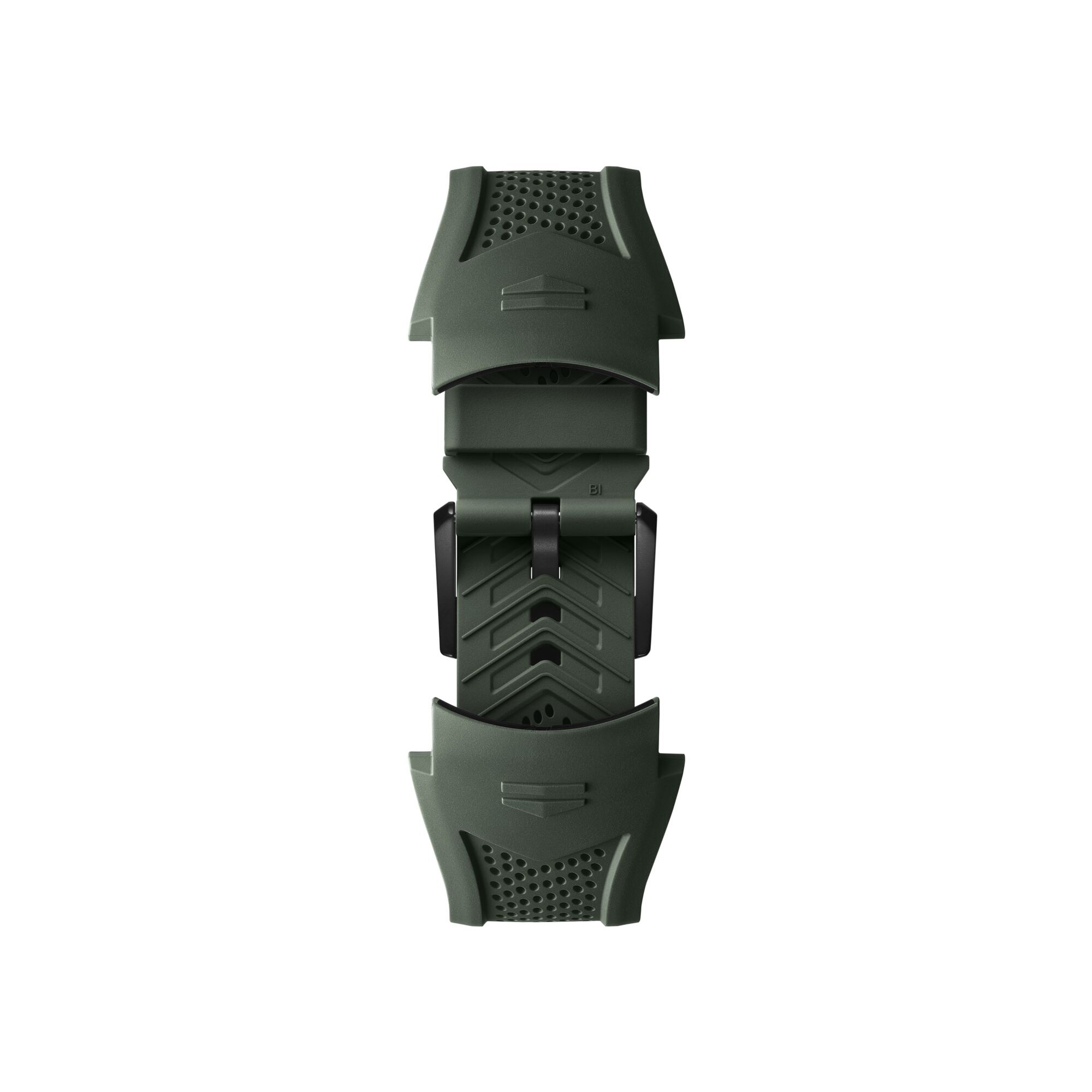 TAG Heuer Calibre E5 Khaki Green Rubber Sport Strap, 45mm