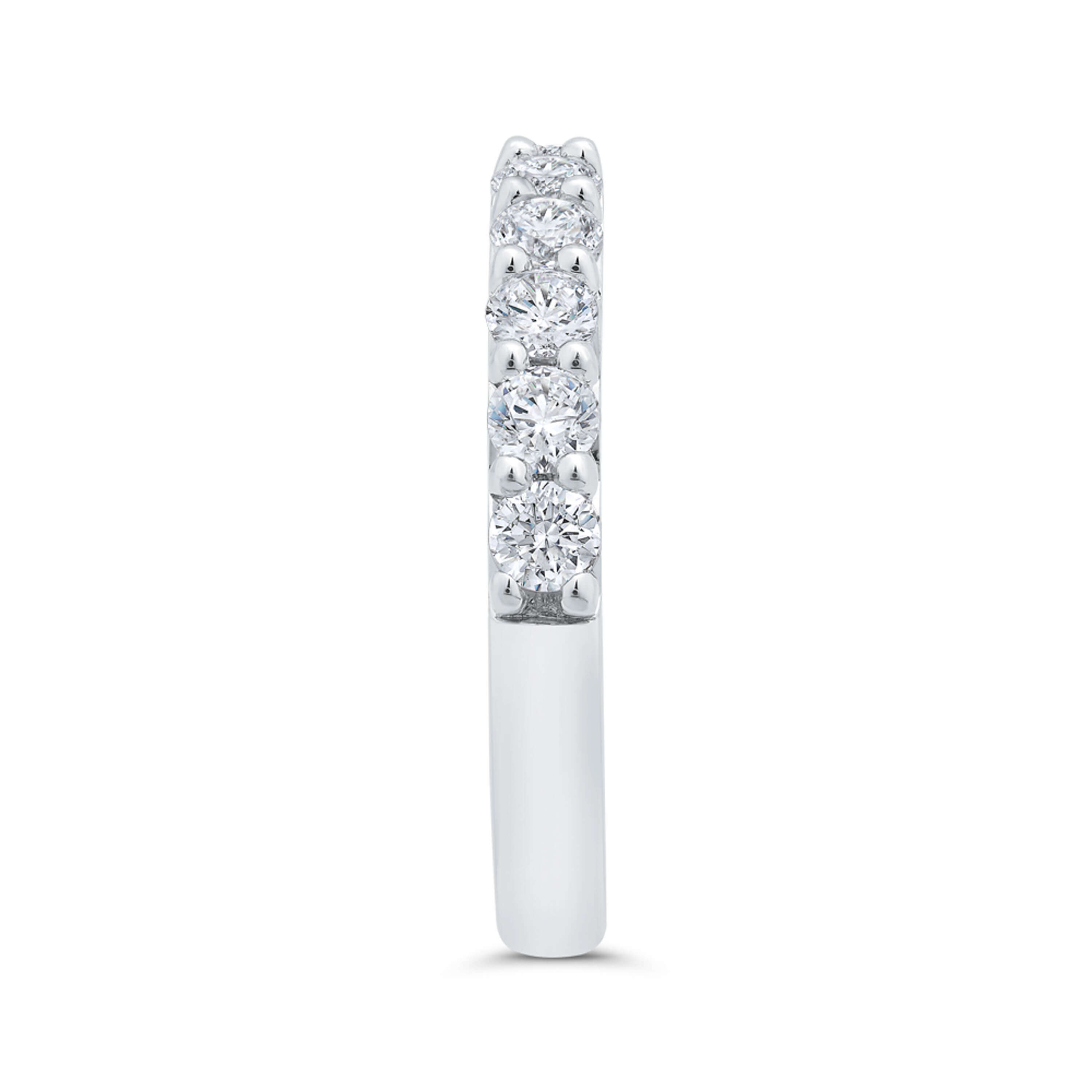 Bella Ponte French Pave Diamond and Platinum Bridal Ring, 1 ctw