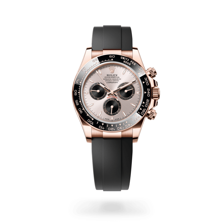 rolex cosmograph daytona in 18 ct everose gold, m126515ln-0006 - ben bridge