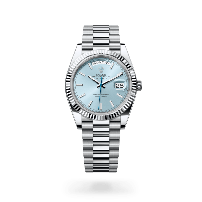 rolex day-date in platinum, m228236-0018 - ben bridge