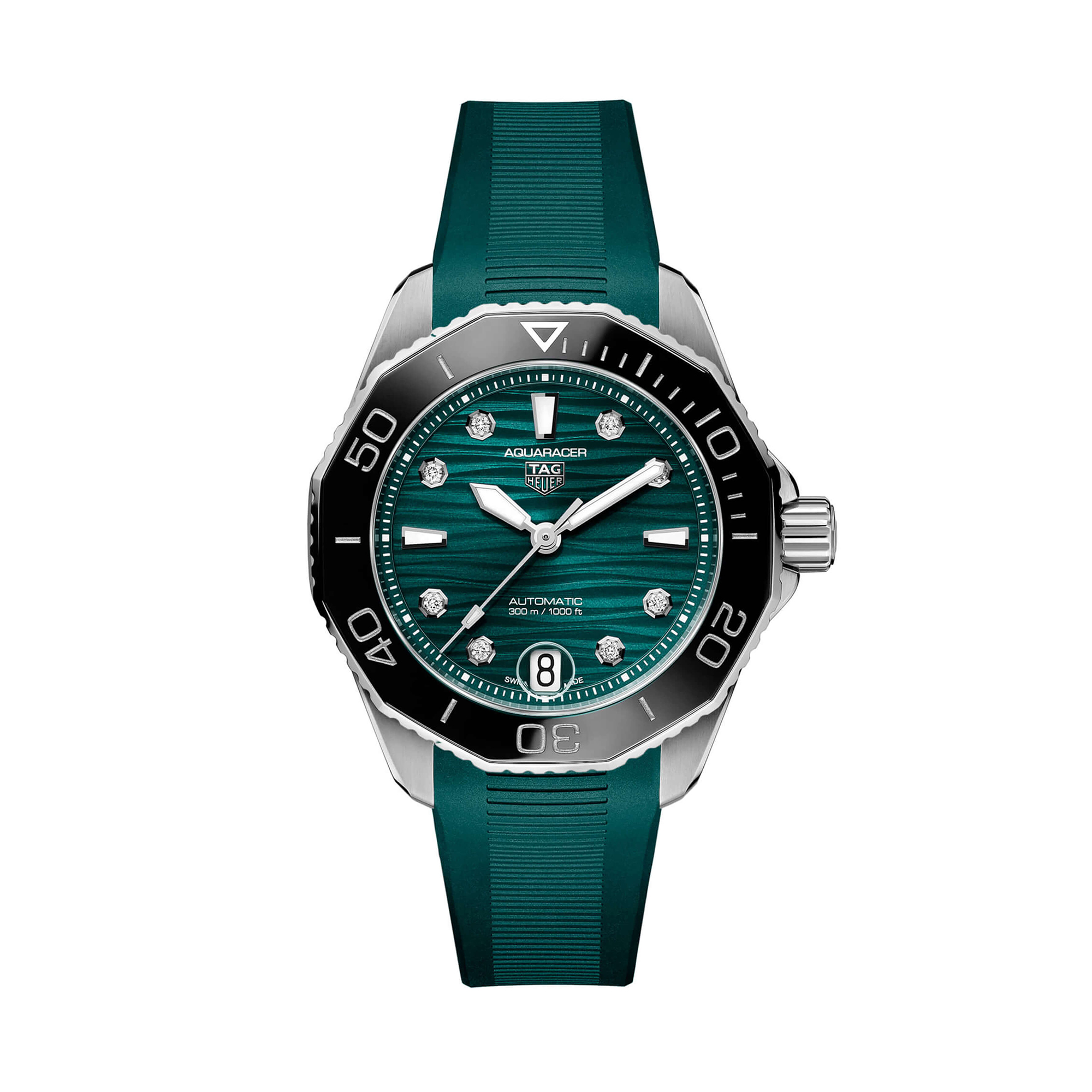 TAG Heuer Aquaracer Professional 300 Watch Steel Case Diamond 
