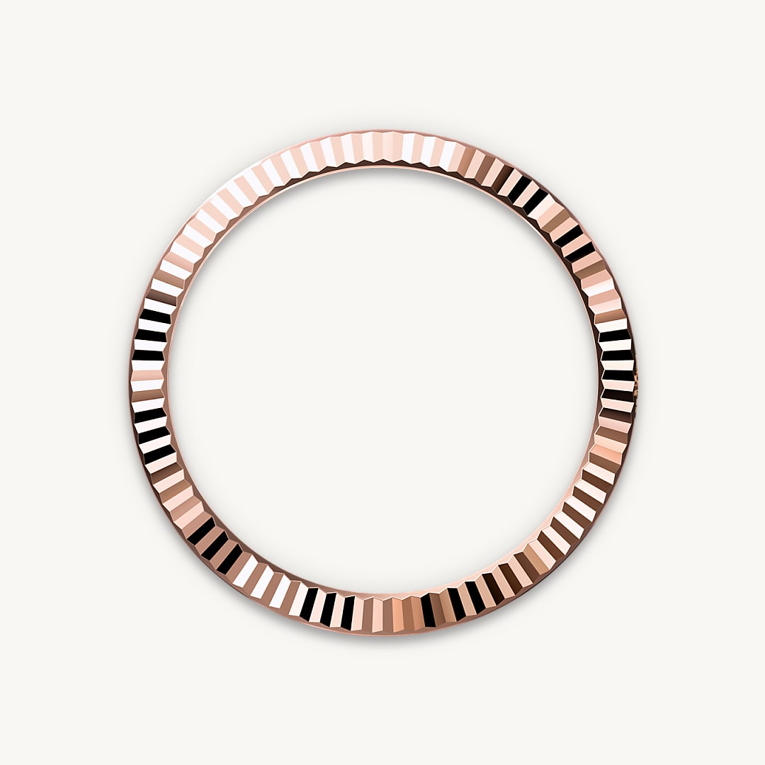 rolex datejust in everose rolesor - combination of oystersteel and everose gold, m126331-0007 - fluted bezel - ben bridge