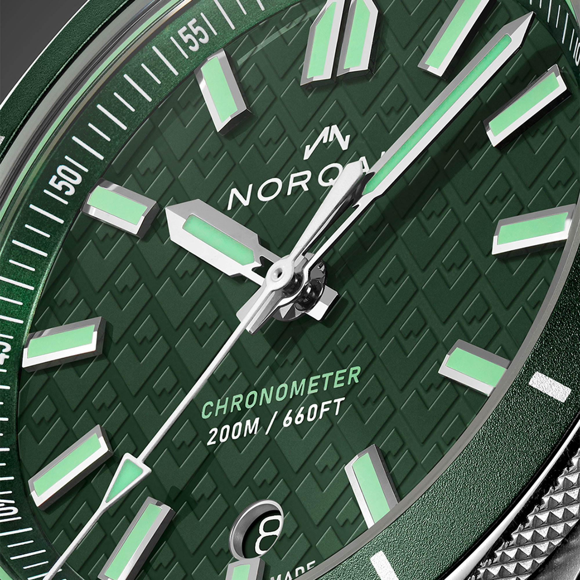 NORQAIN Adventure Green Dial Watch, 40mm
