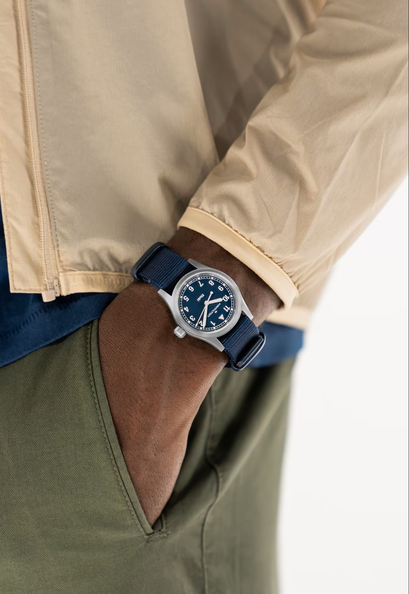 Hamilton Khaki Field Quartz Watch Blue Dial, 33mm