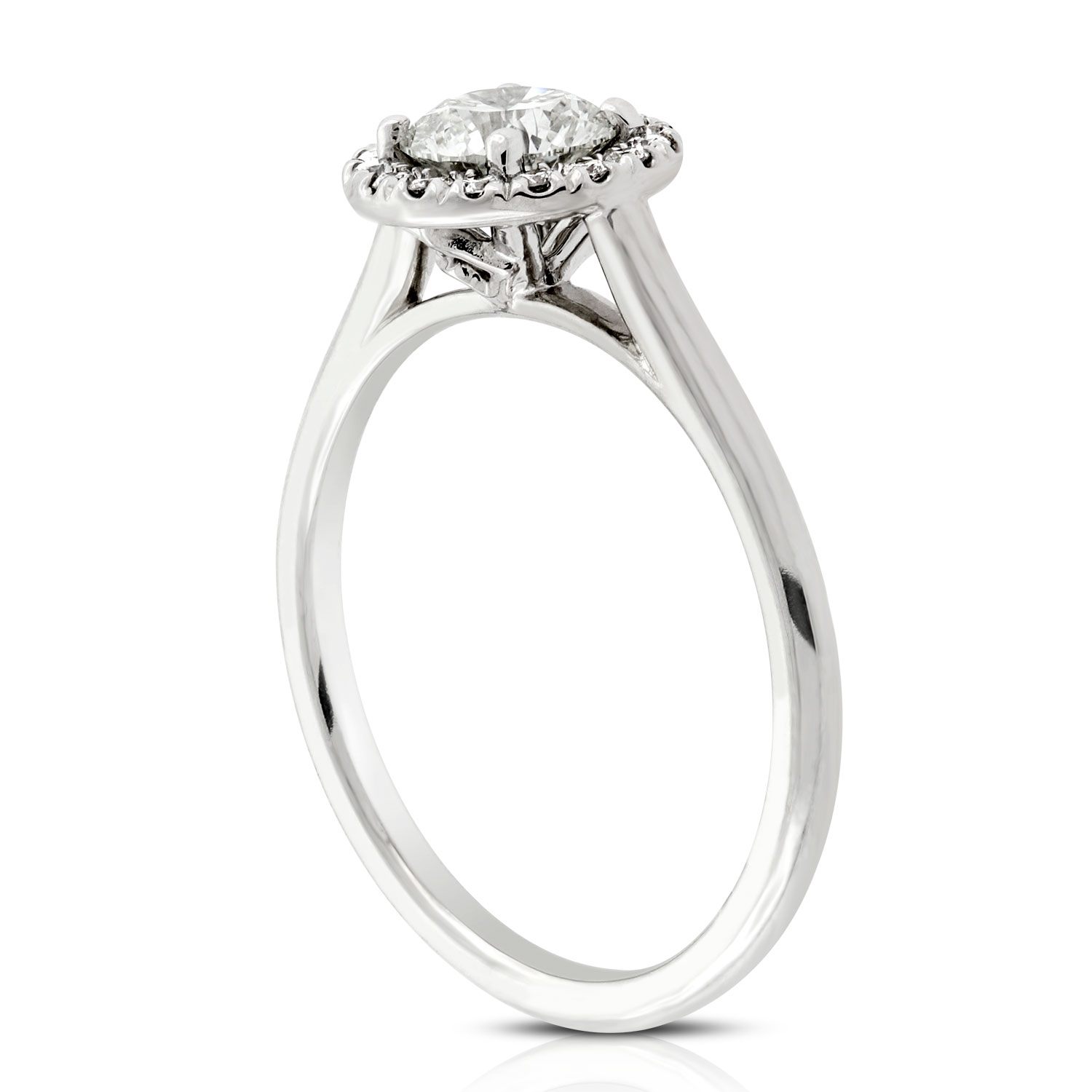 Ben Bridge Signature Diamond Halo Ring 18K
