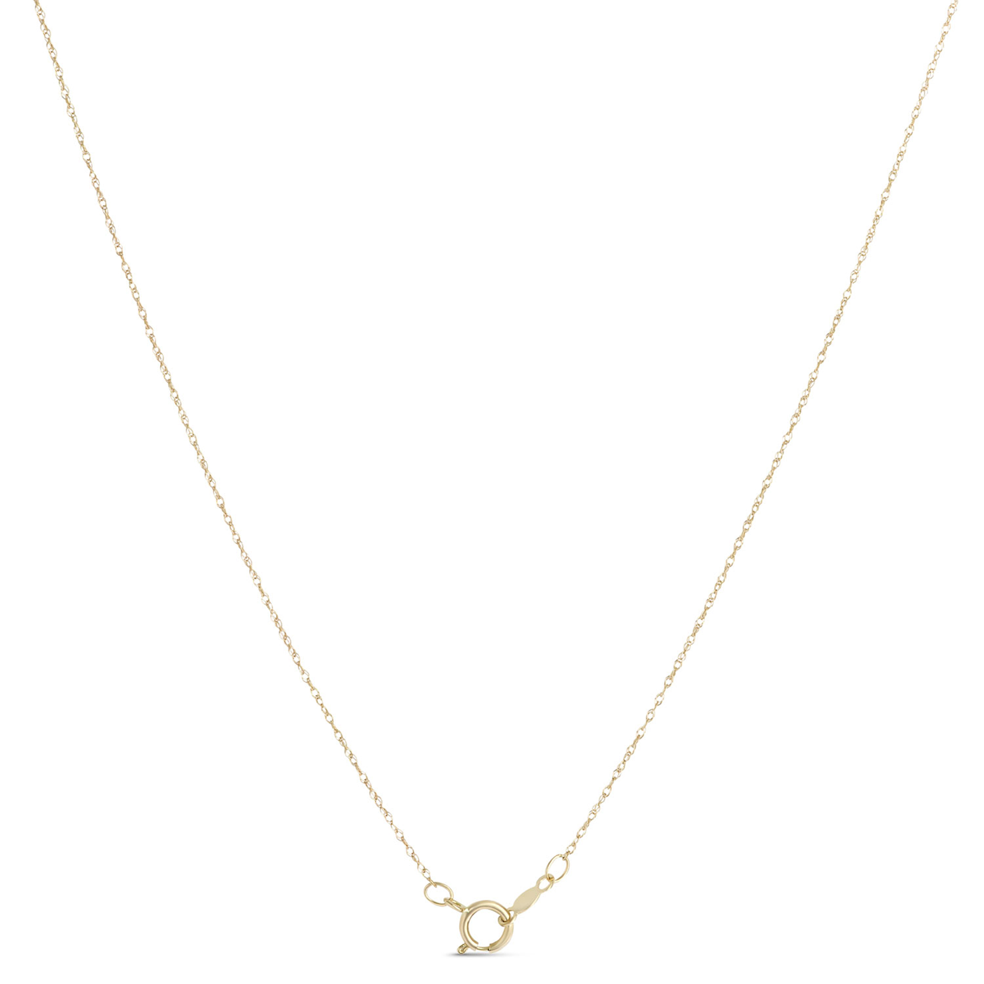 Floral Shapes Diamond Drop Pendant, 14K Yellow Gold