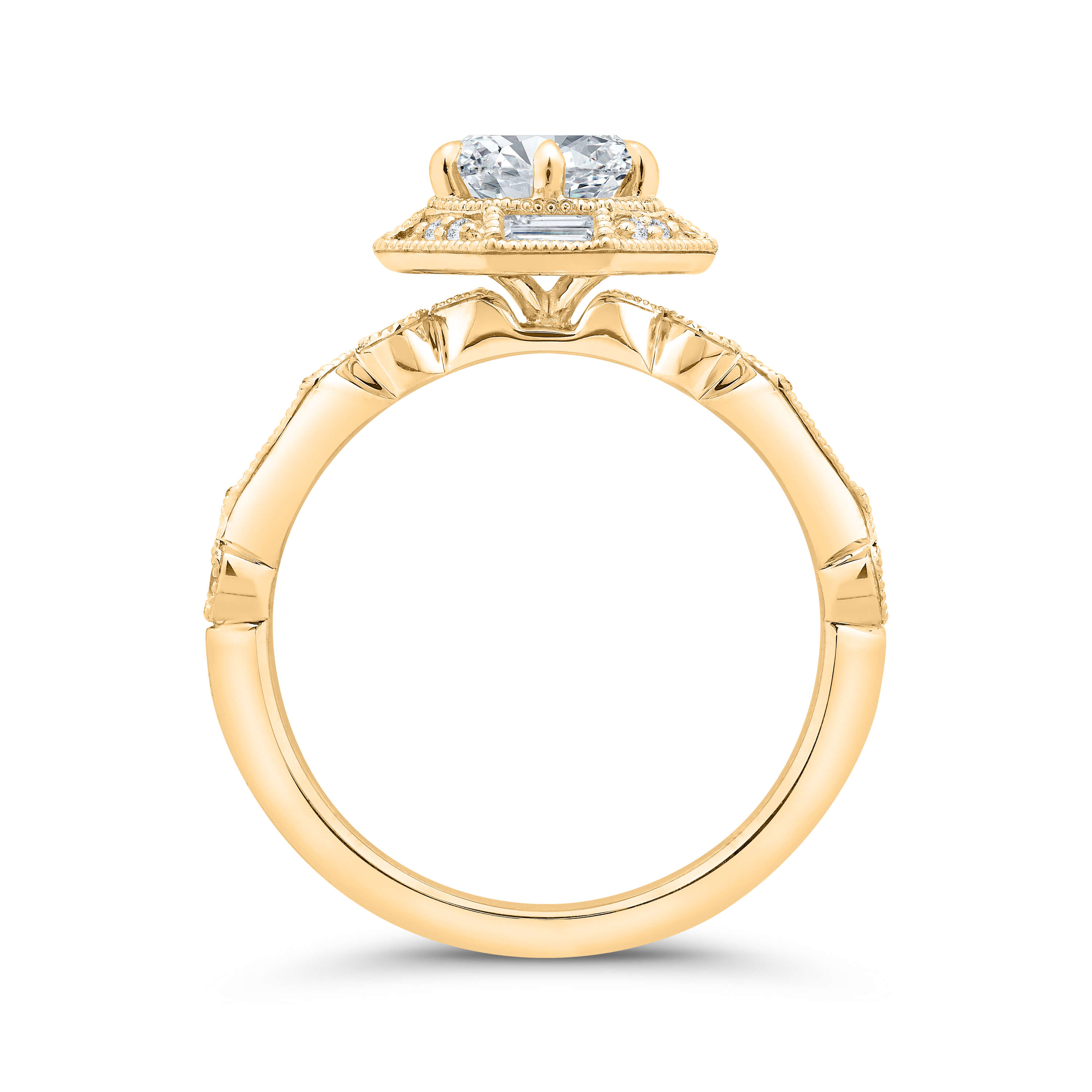 Bella Ponte Engagement Ring Setting 14k Cubic Zirconia