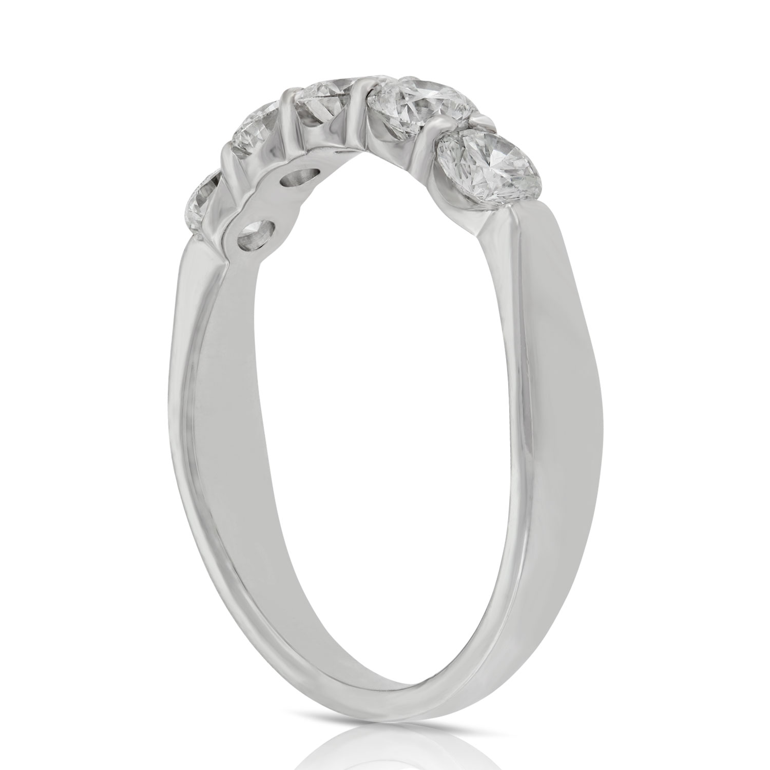 Ben Bridge Signature 5-Stone Diamond Band 18K, 1 ctw.
