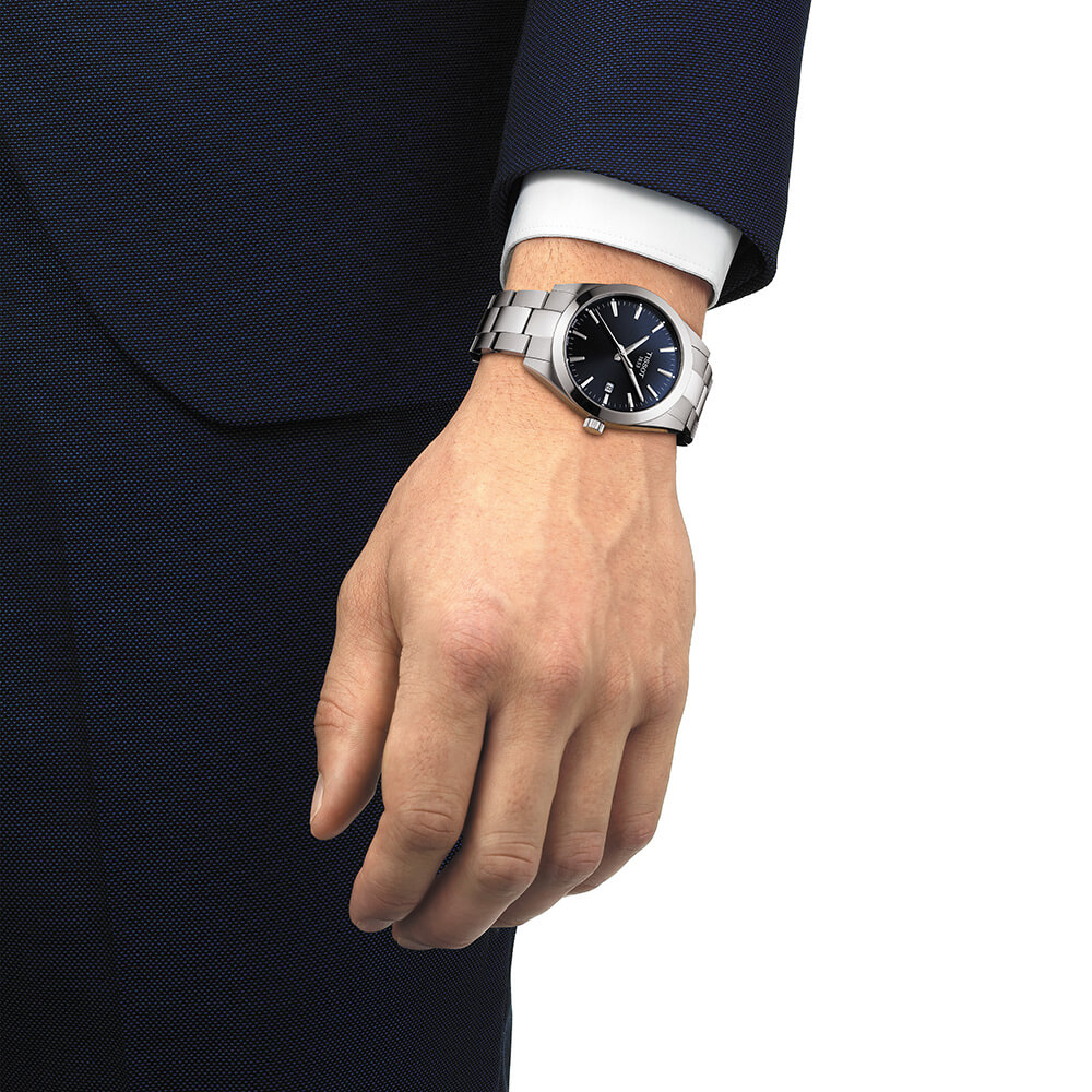 NWT Tissot Gentleman Quartz Blue Dial Men\'s Watch Tissot Gentleman 38mm | Model T1658071104100 | Tissot  main image 2