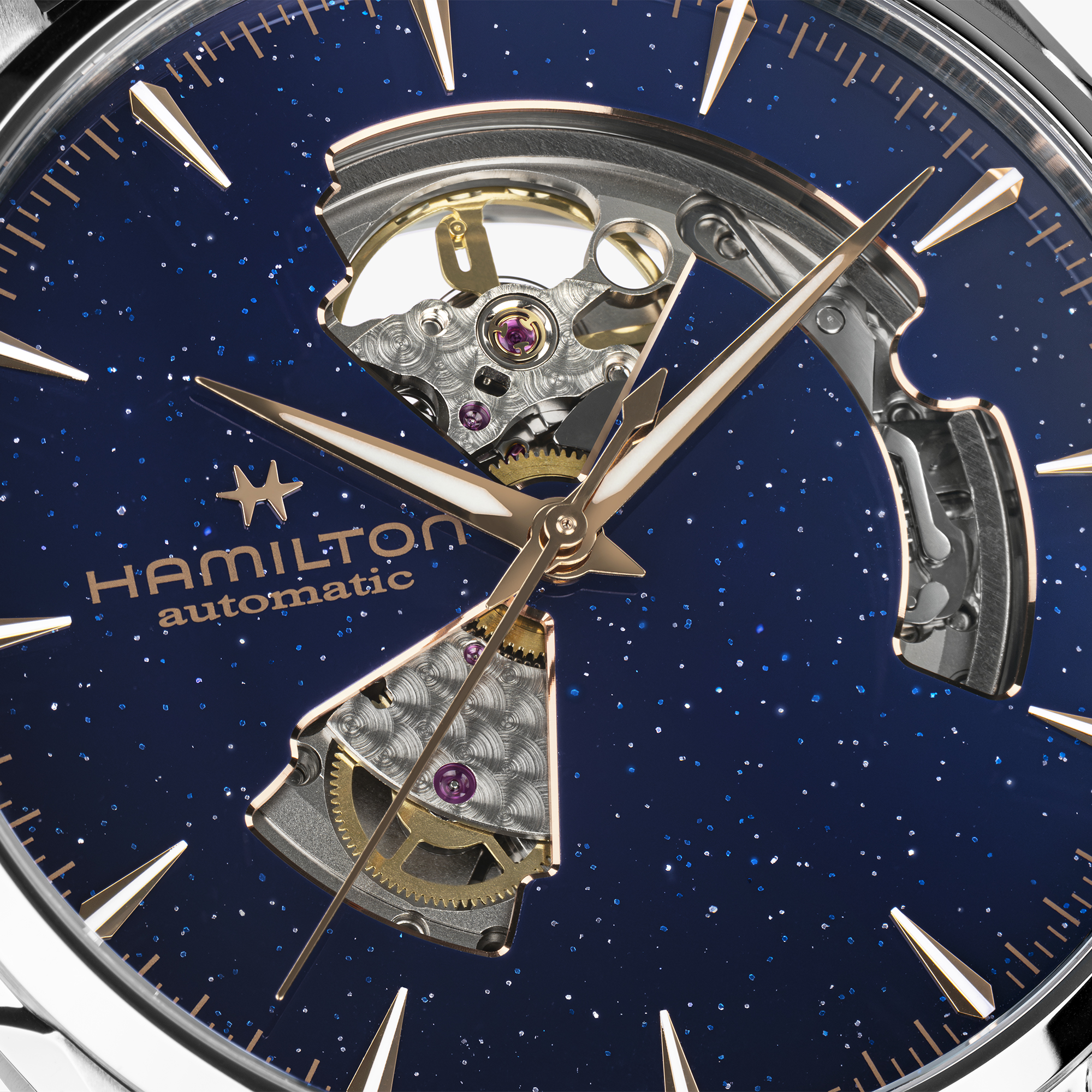 Hamilton Jazzmaster Open Heart Automatic Watch Blue Dial, 42mm